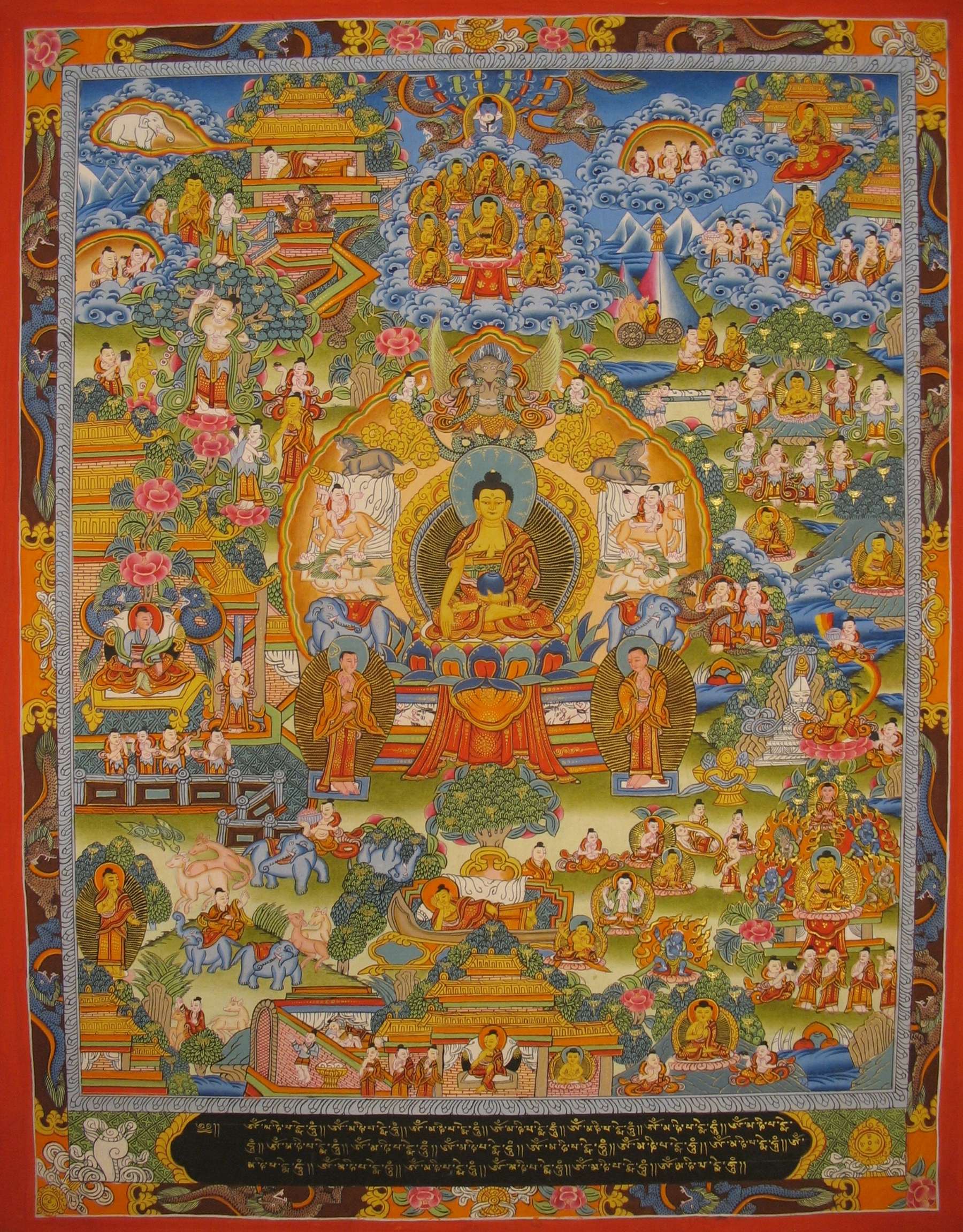 Tibetan Thangka <span Style=