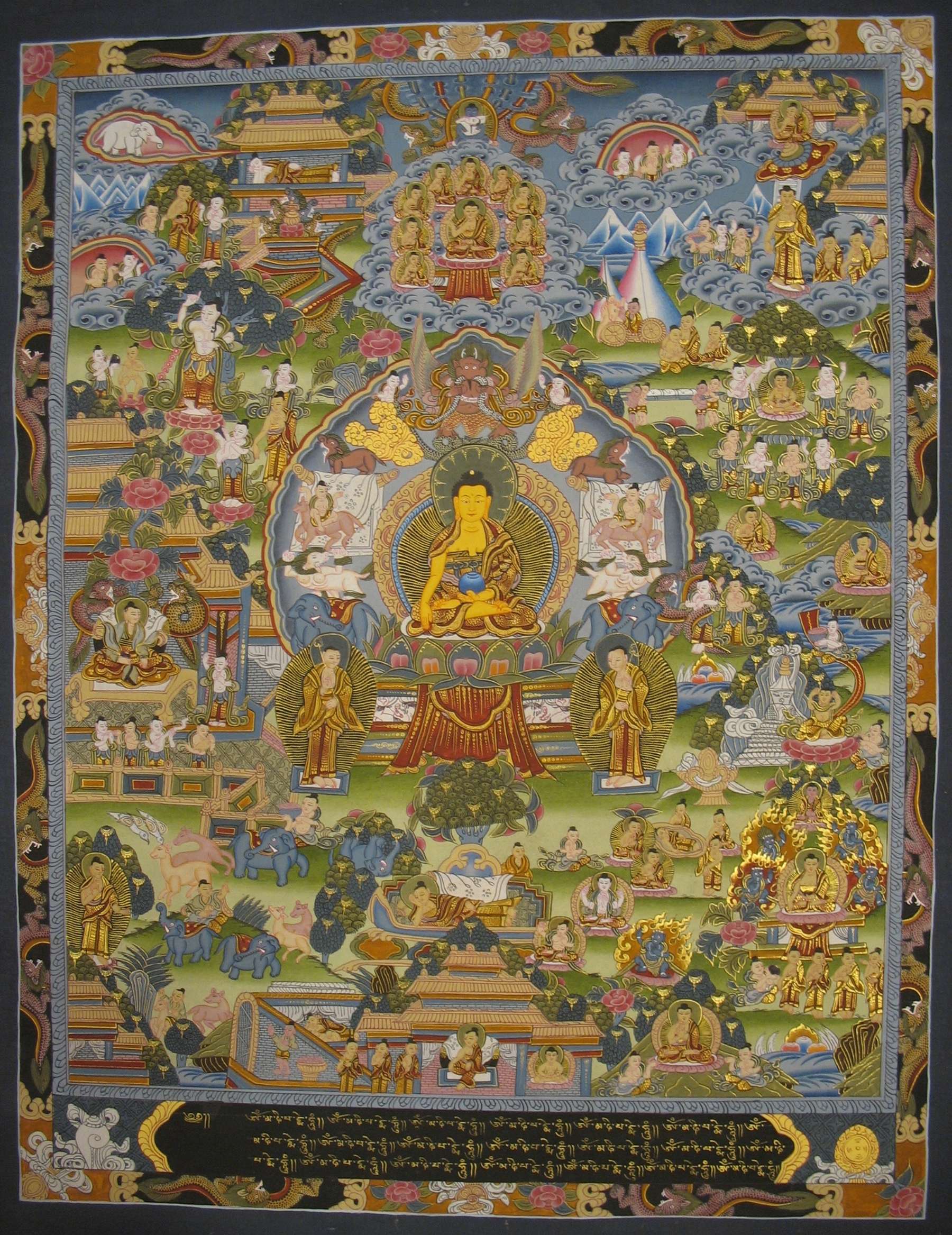 Tibetan Thangka <span Style=