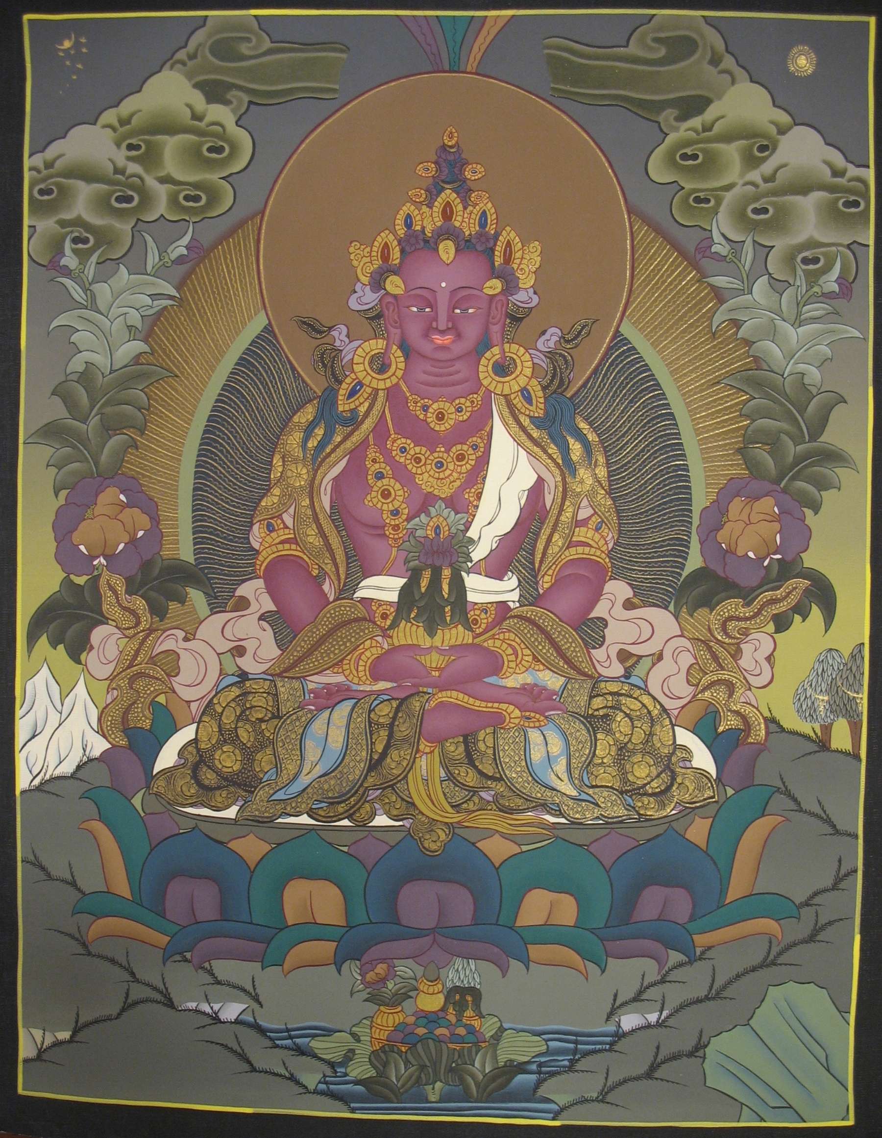 Tibetan Thangka <span Style=