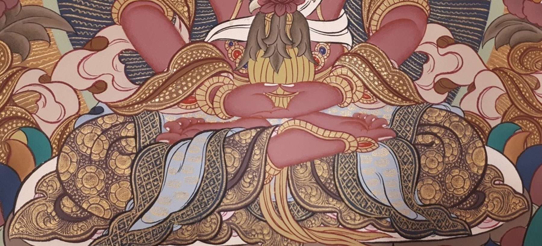 Tibetan Thangka Of Amitayus
