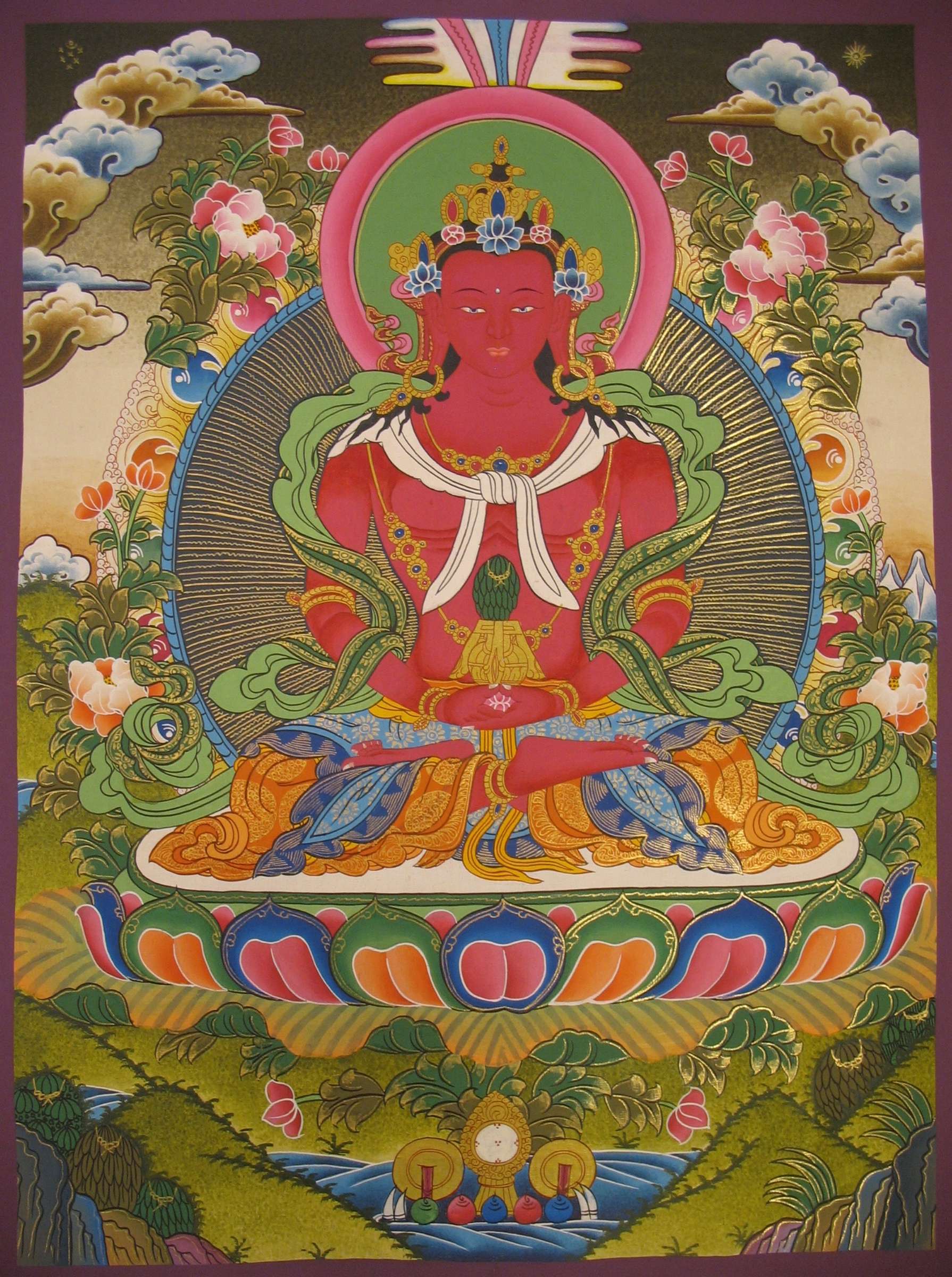 Tibetan Thangka <span Style=