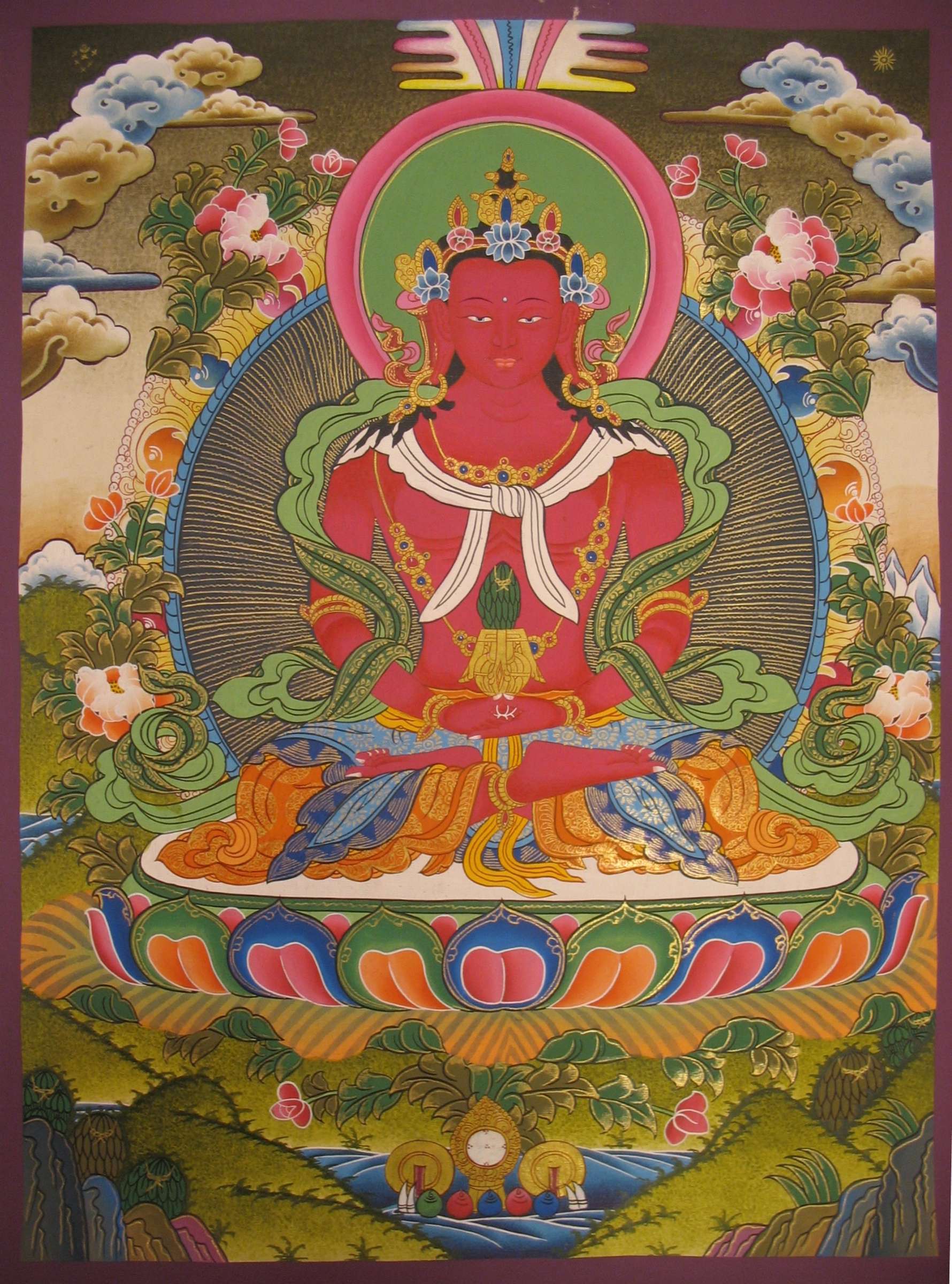 Tibetan Thangka <span Style=