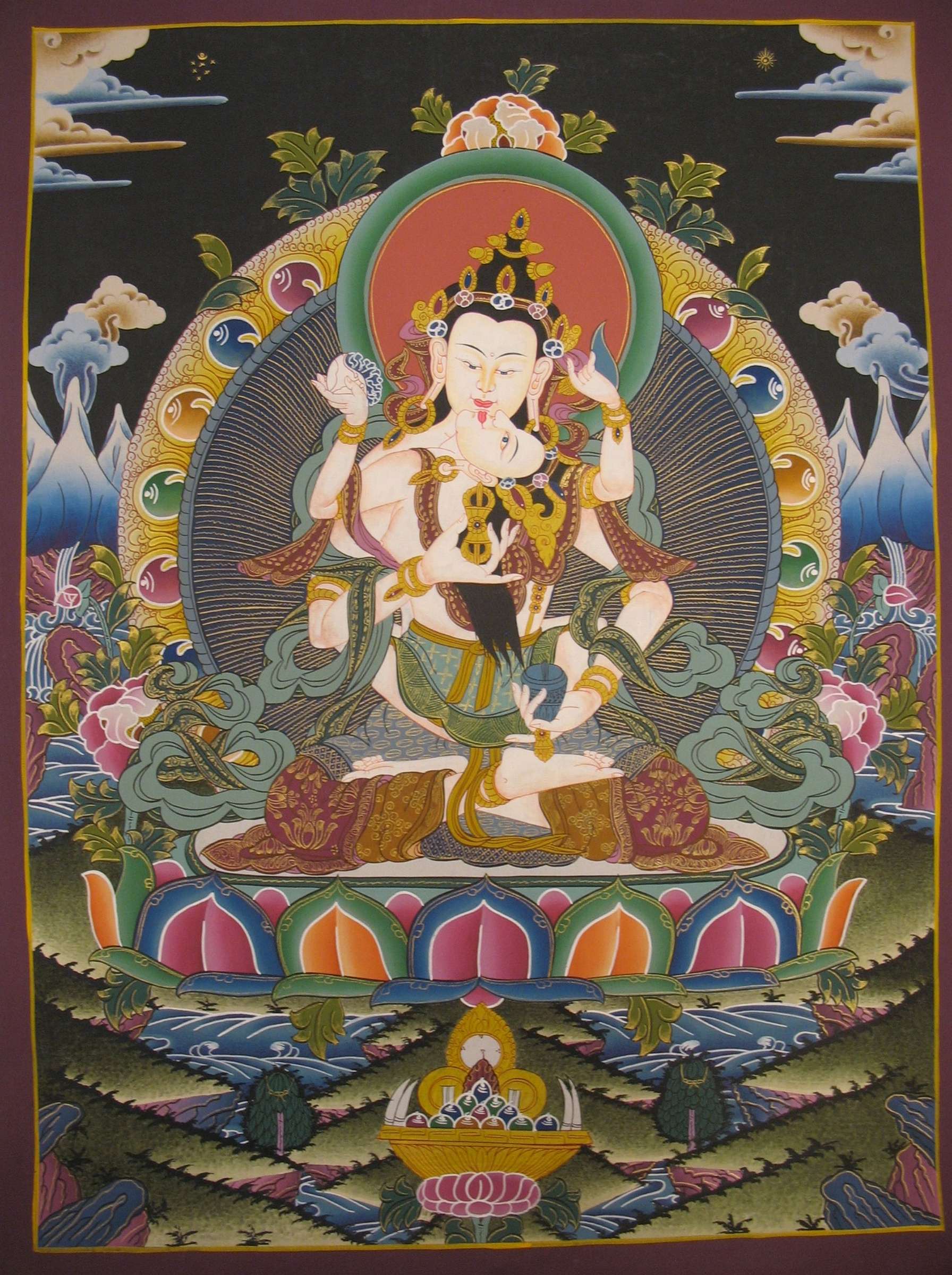 Tibetan Thangka <span Style=