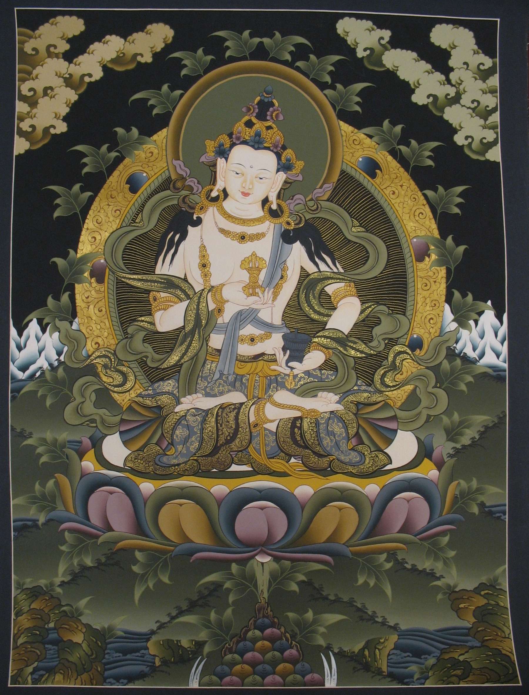 Tibetan Thangka <span Style=