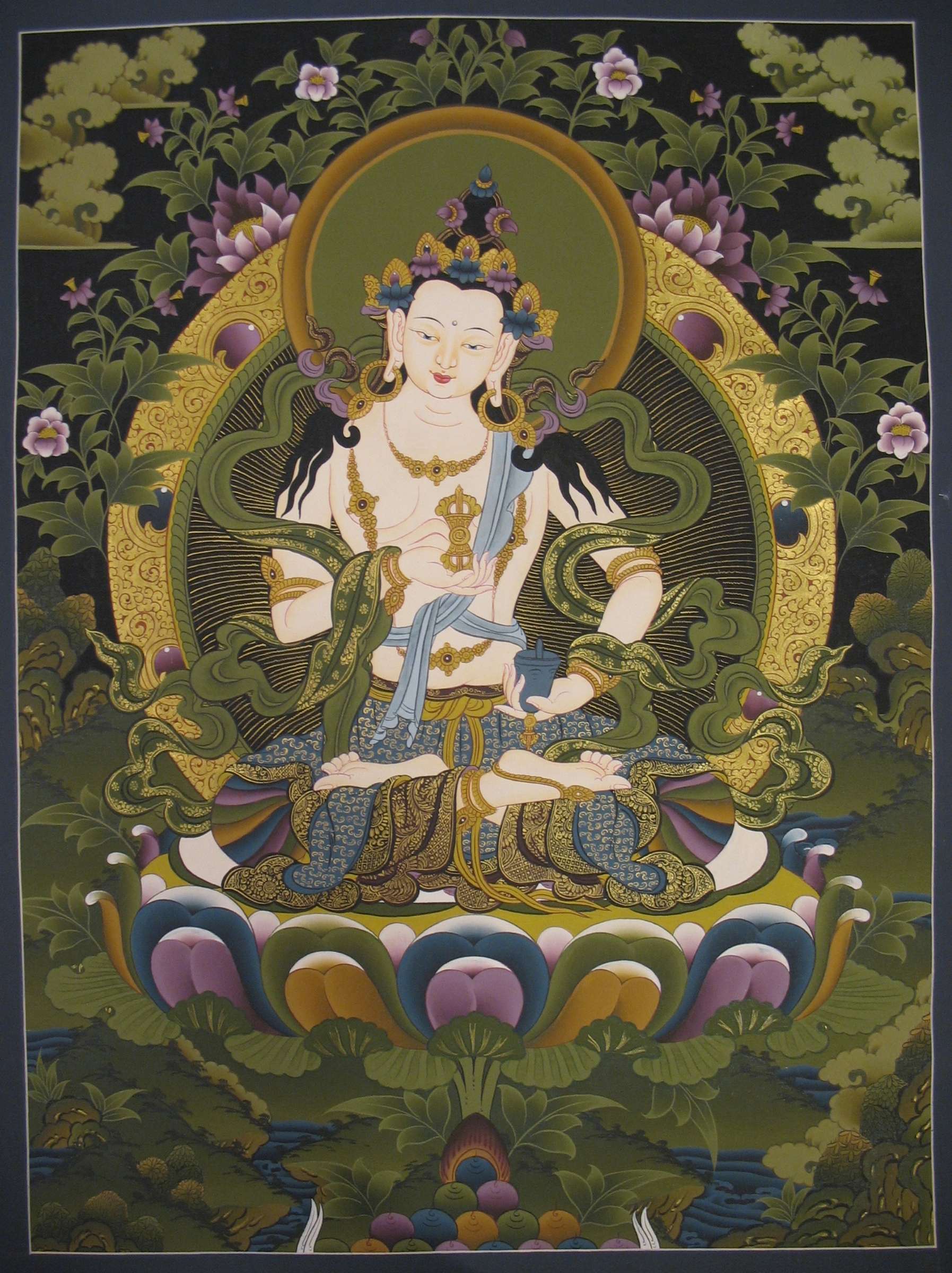 Tibetan Thangka <span Style=