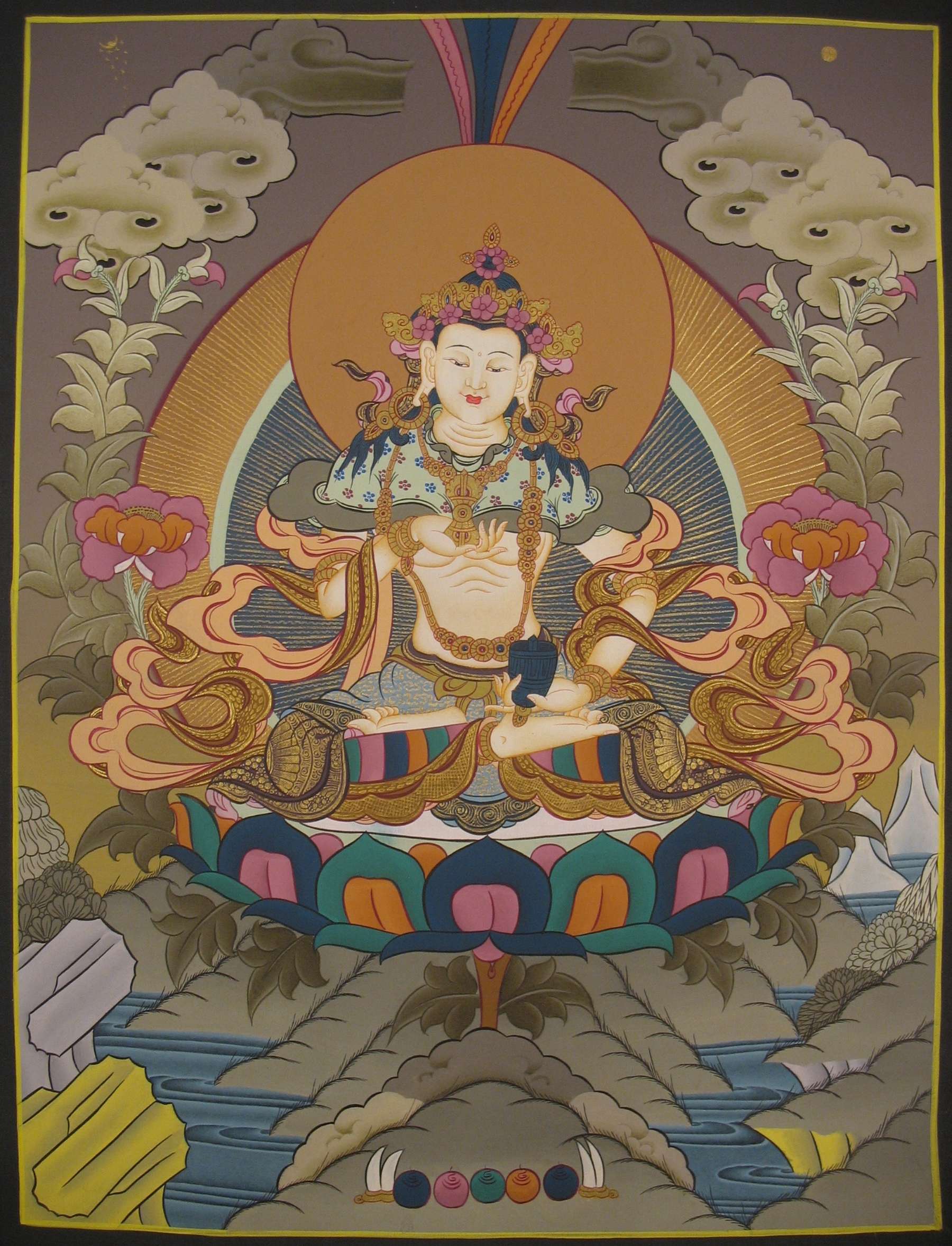 Tibetan Thangka <span Style=