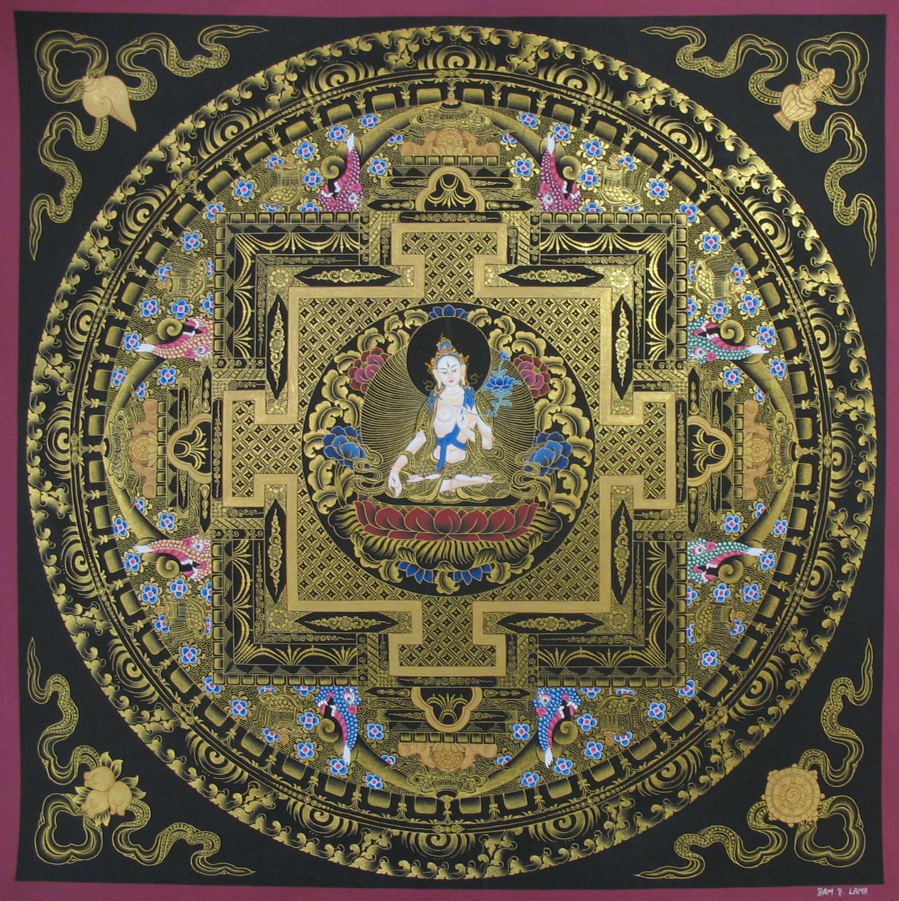 Tibetan Thangka <span Style=