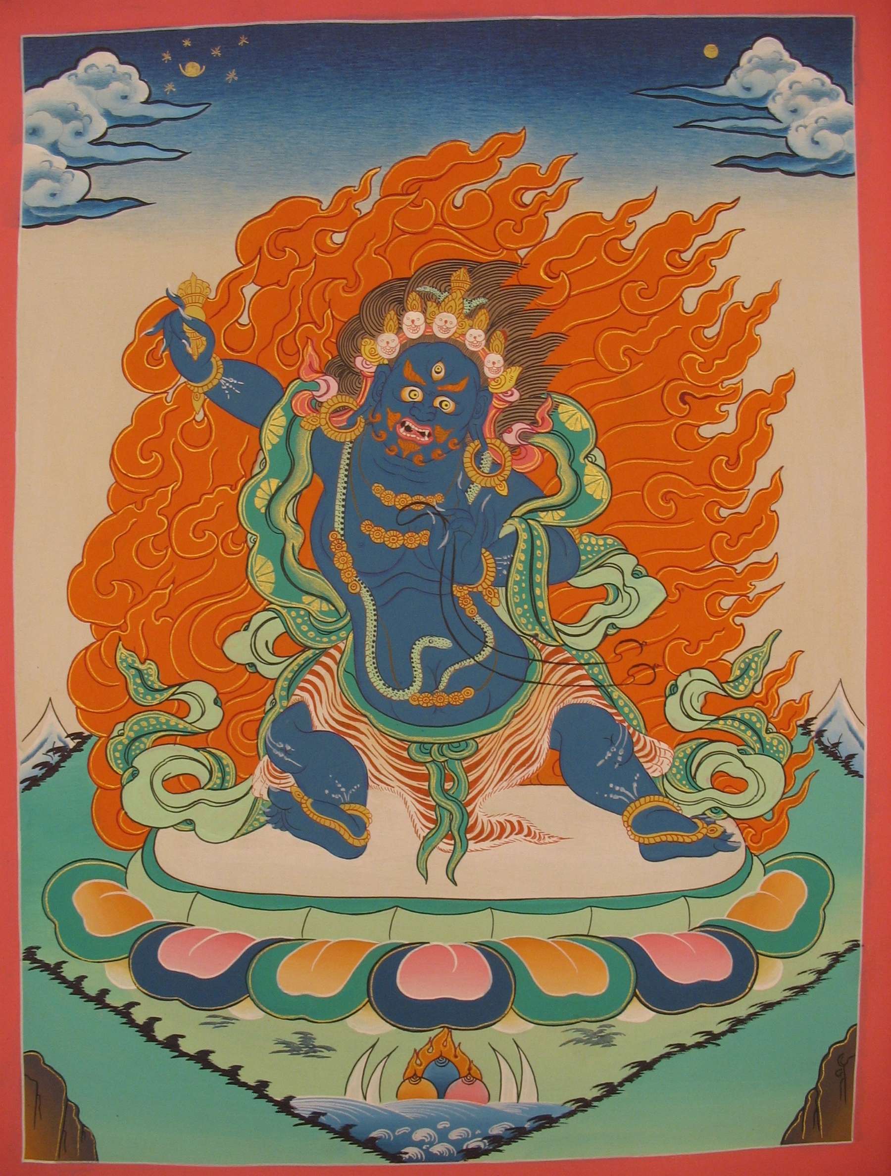 Tibetan Thangka <span Style=