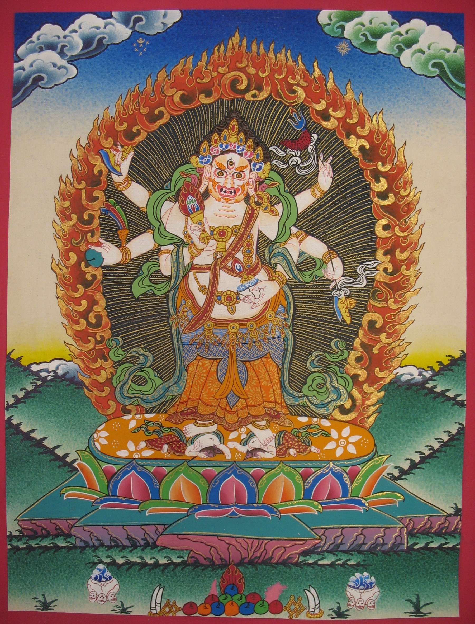 Tibetan Thangka <span Style=