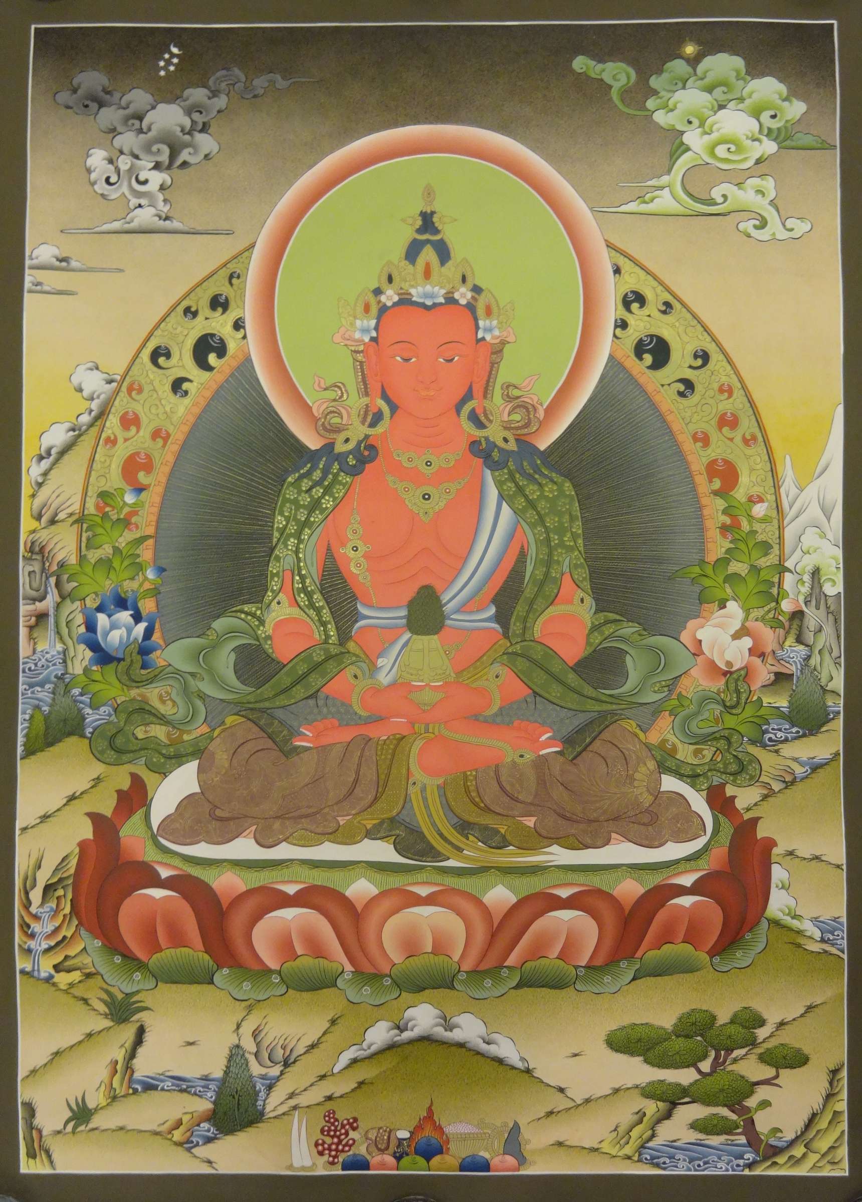 Tibetan Thangka <span Style=