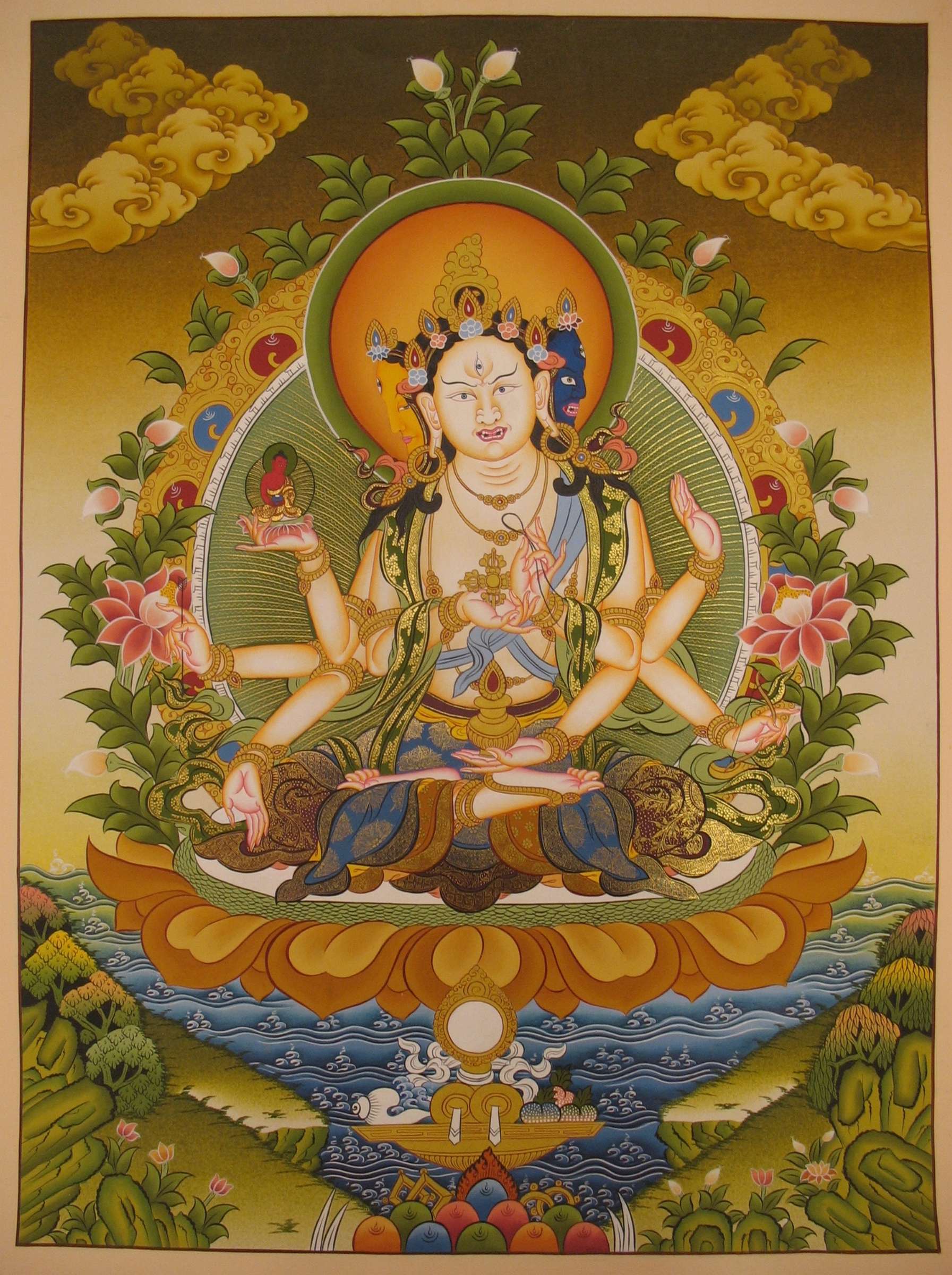 Tibetan Thangka <span Style=