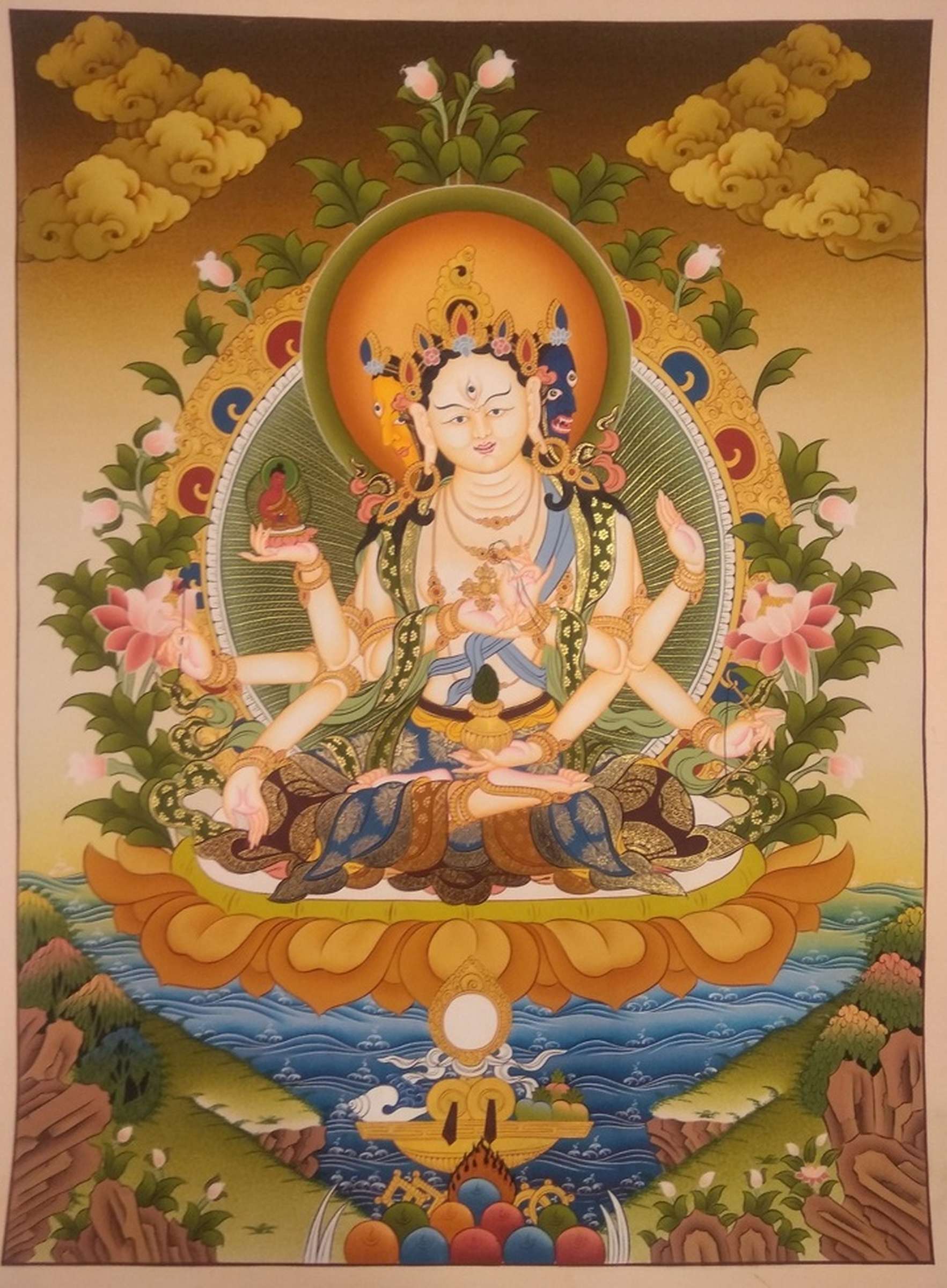 Tibetan Thangka <span Style=