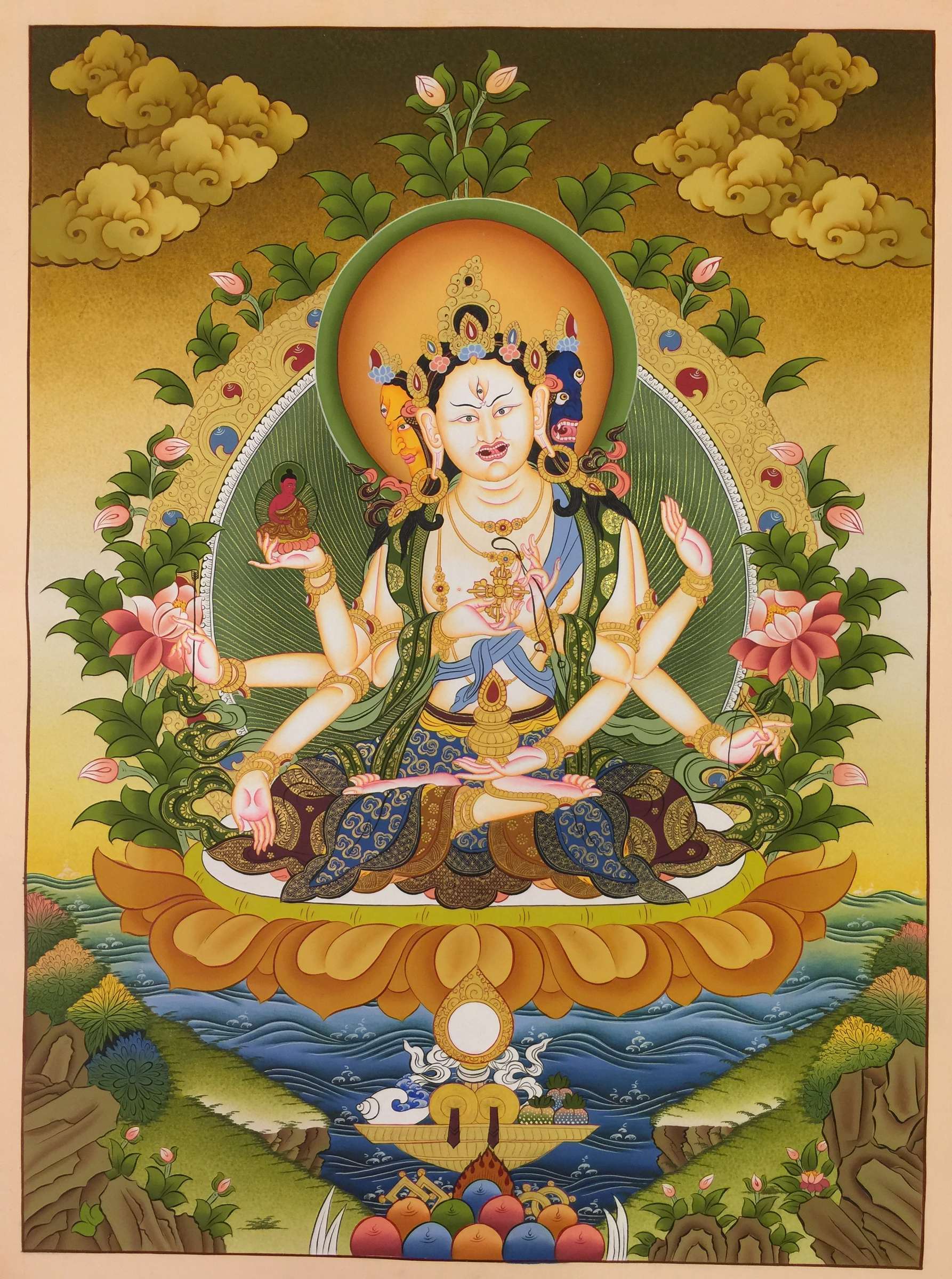 Tibetan Thangka <span Style=