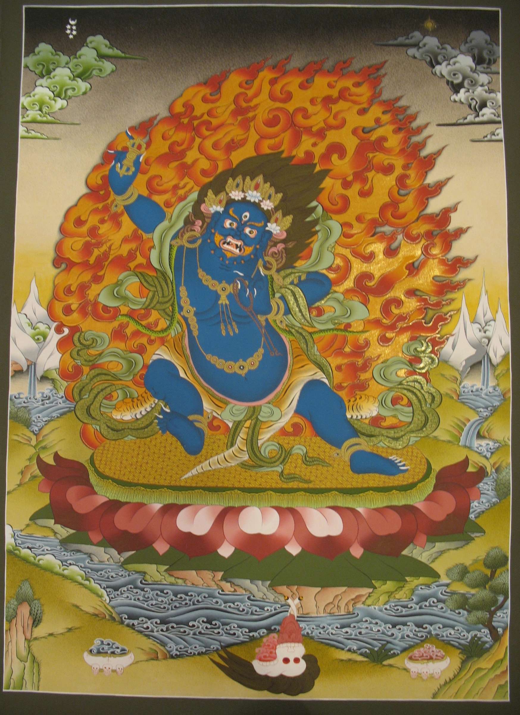 Tibetan Thangka <span Style=