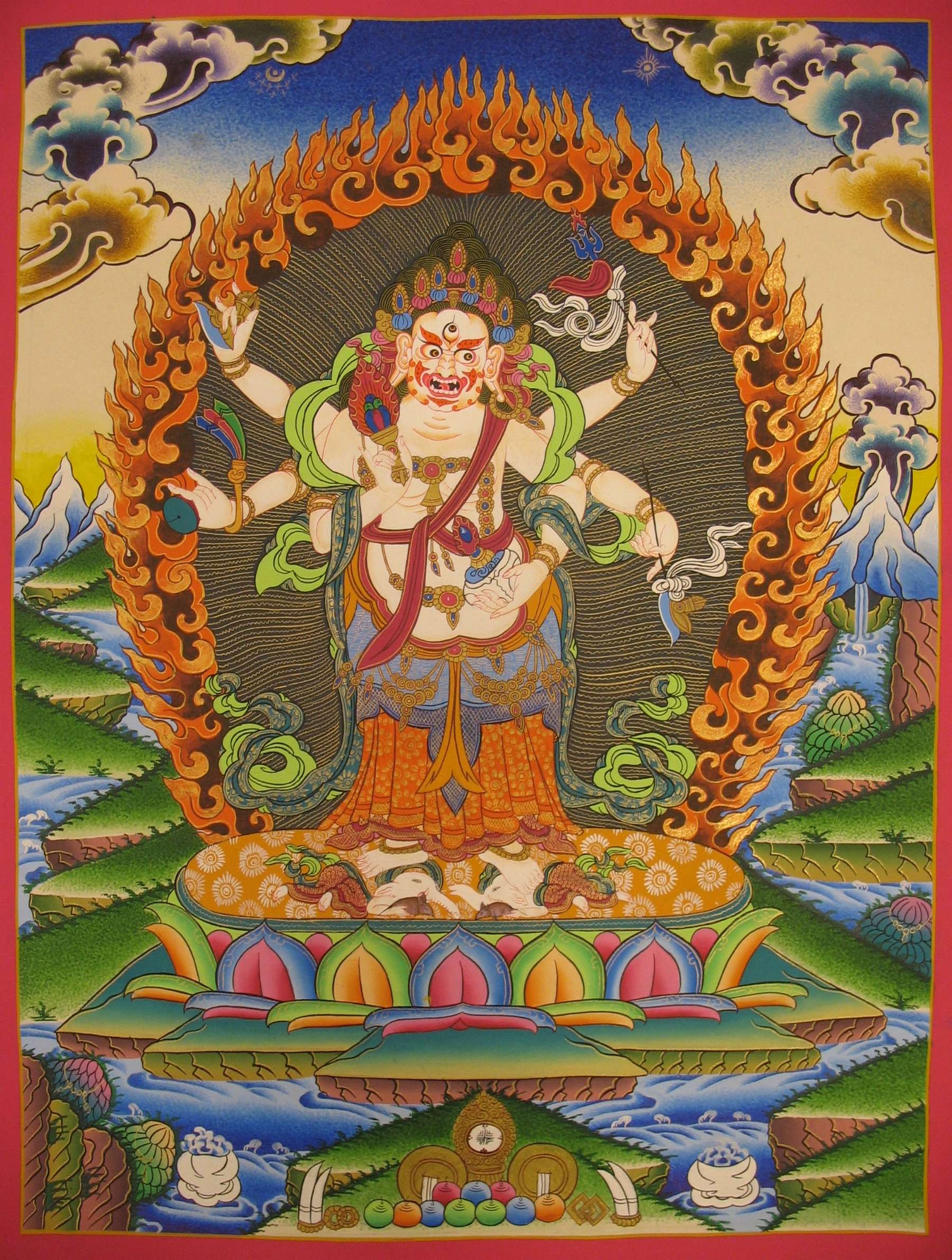 Tibetan Thangka <span Style=