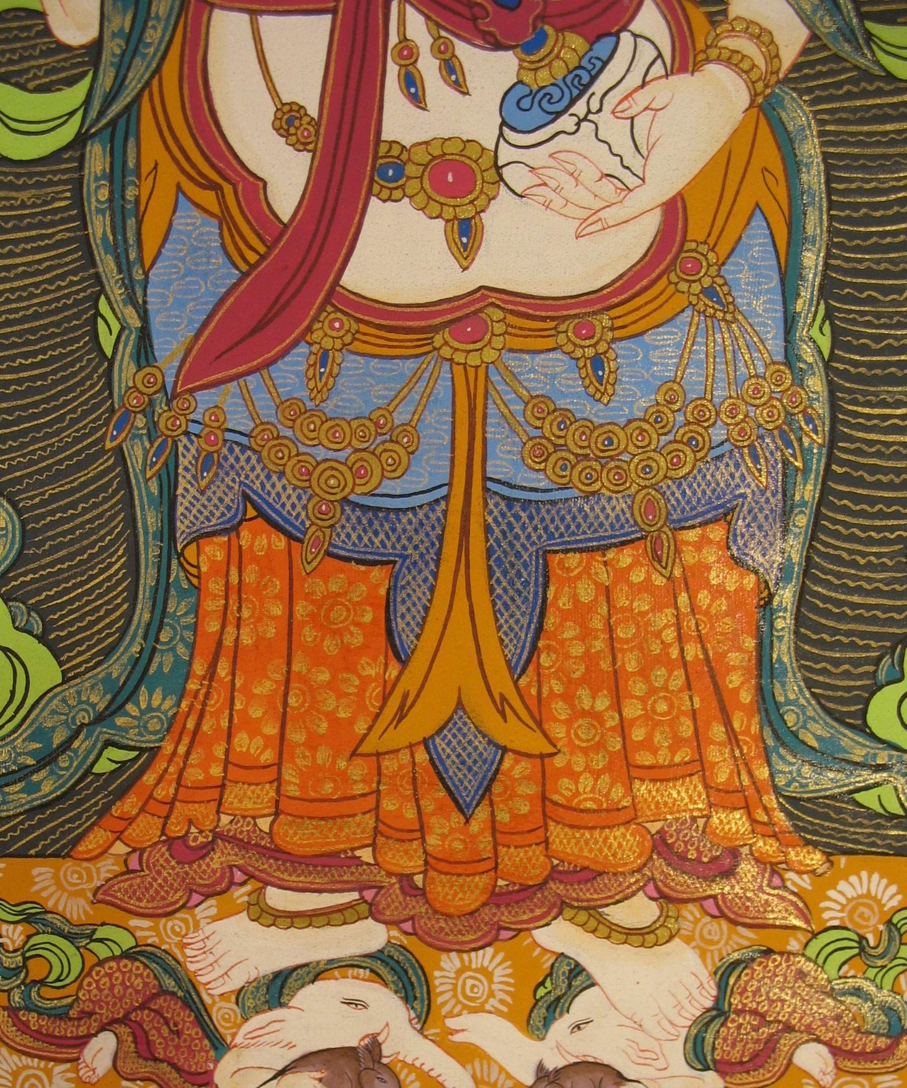 Tibetan Thangka <span Style=