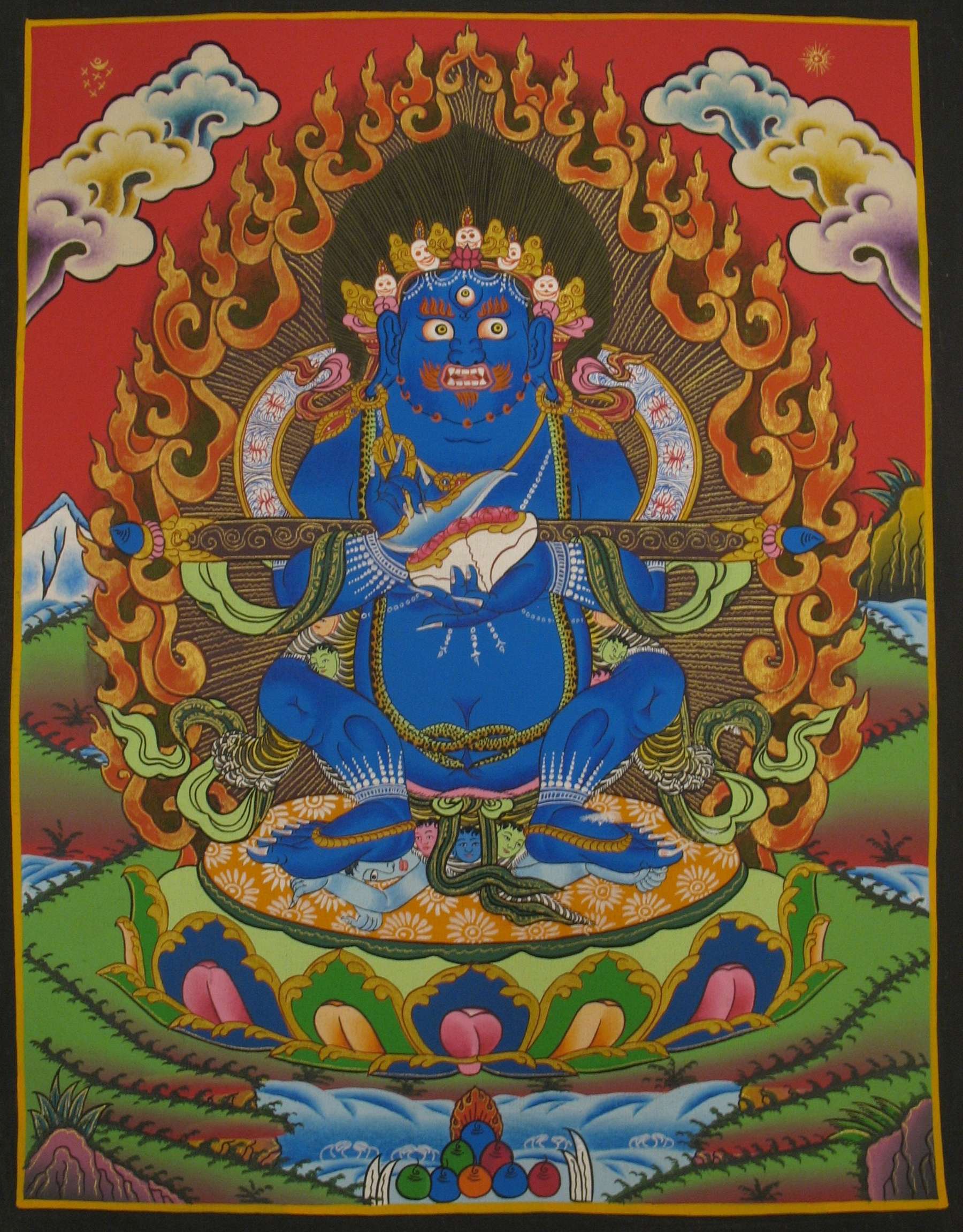 Tibetan Thangka <span Style=