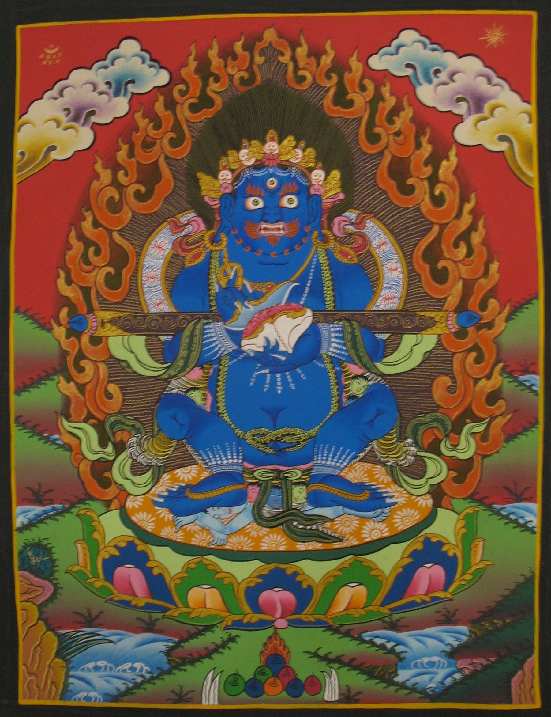 Tibetan Thangka <span Style=