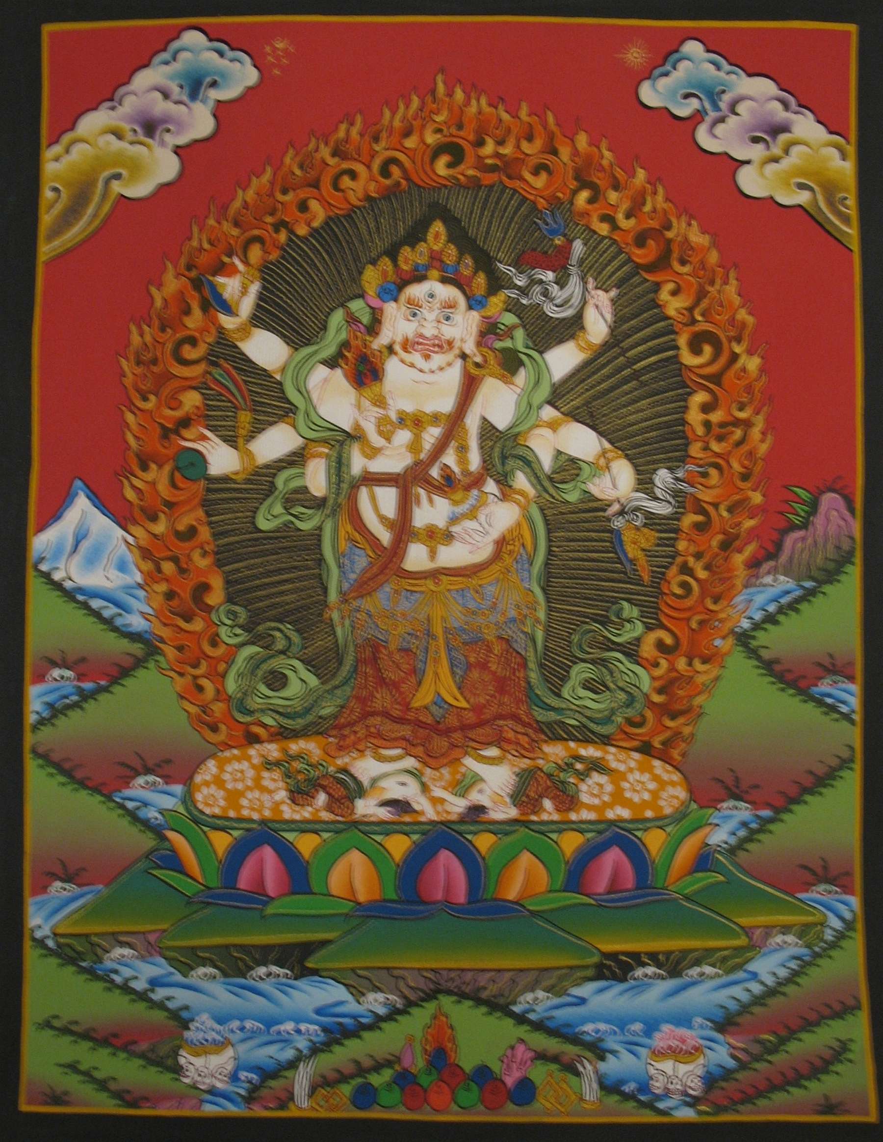 Tibetan Thangka <span Style=