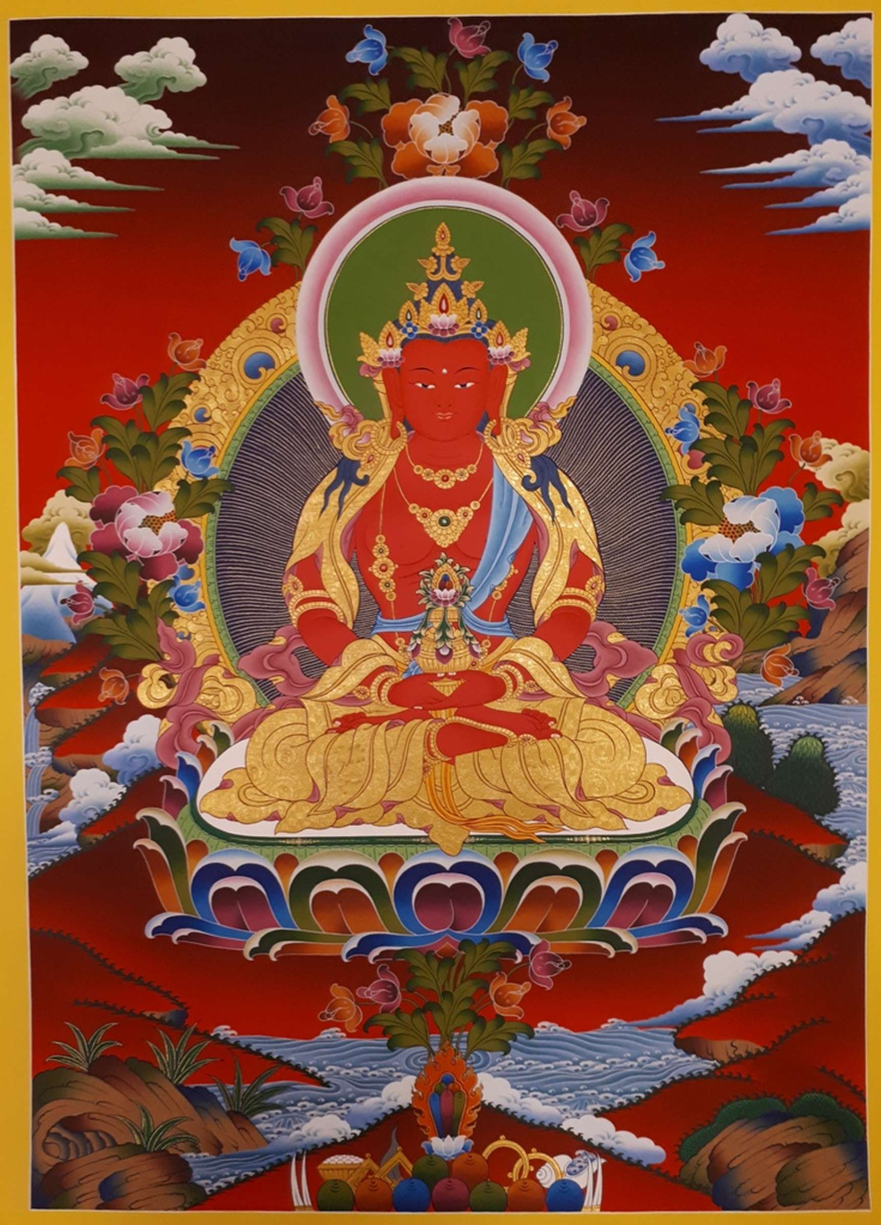 Tibetan Thangka <span Style=