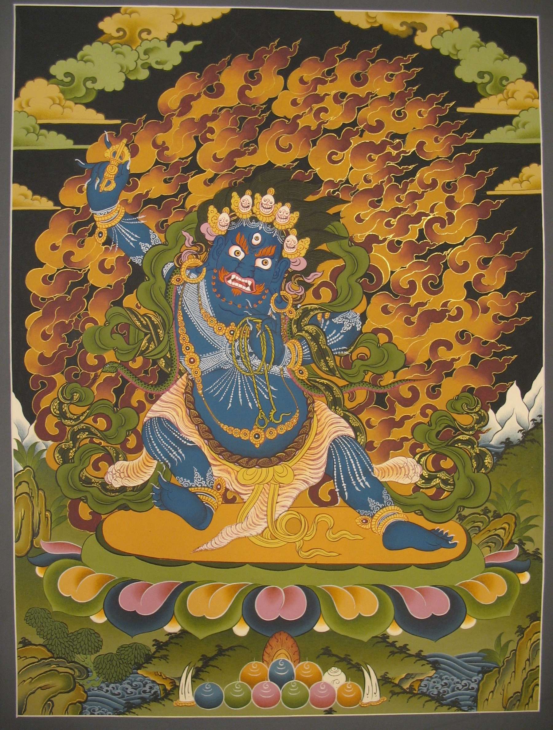 Tibetan Thangka <span Style=