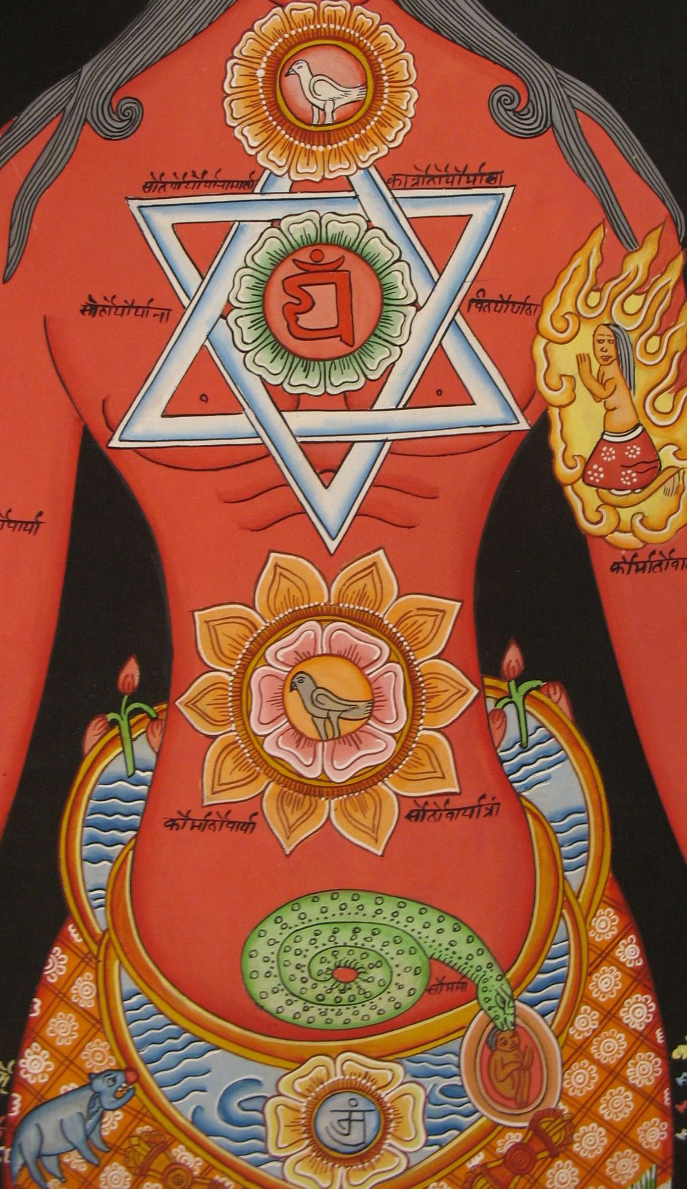 Tibetan Thangka <span Style=