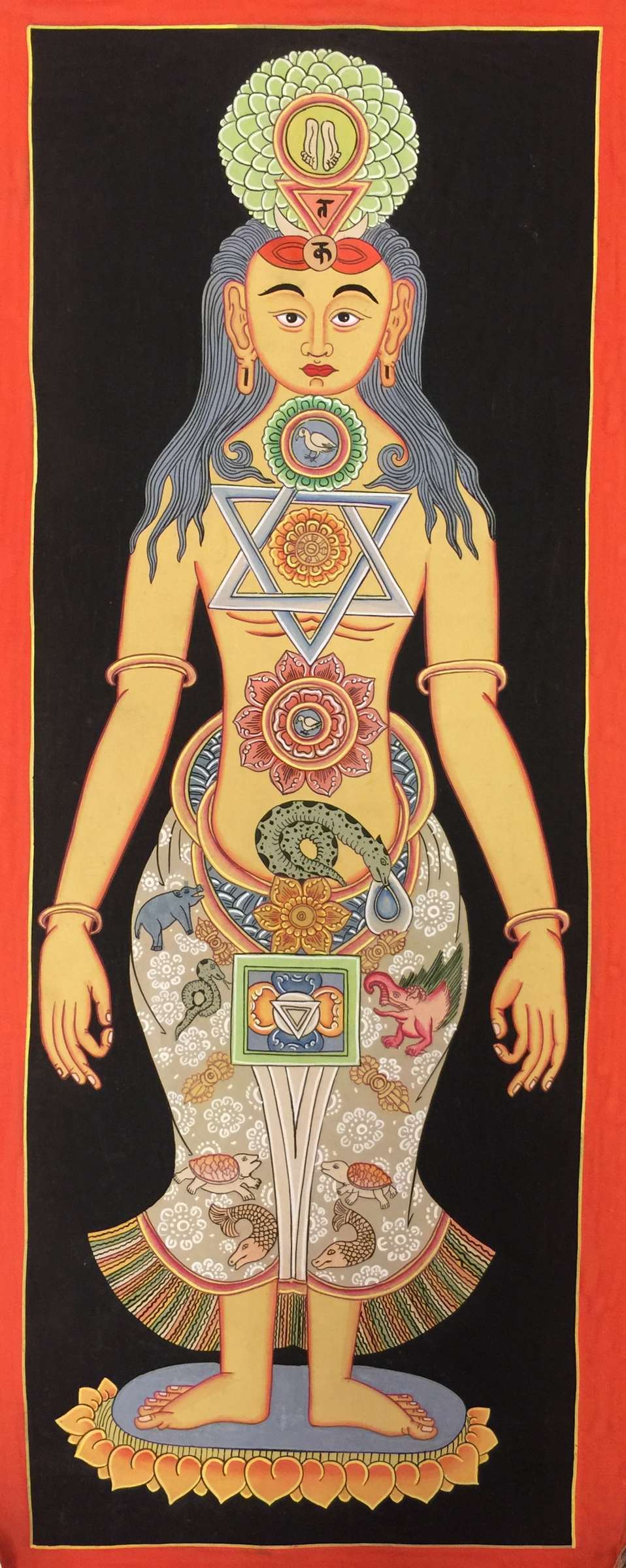 Tibetan Thangka <span Style=