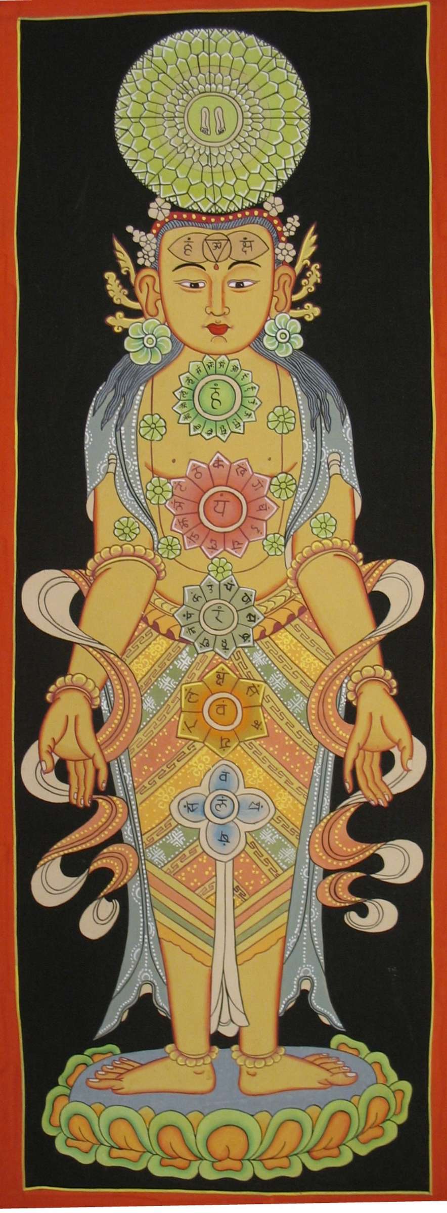 Tibetan Thangka <span Style=