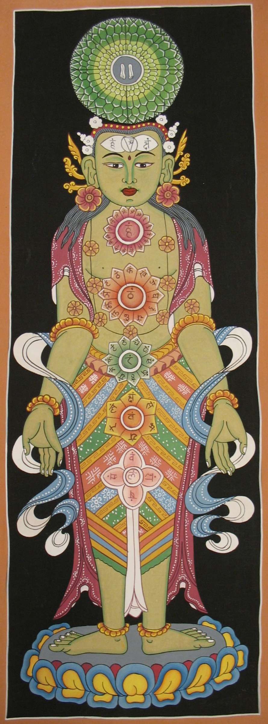 Tibetan Thangka <span Style=