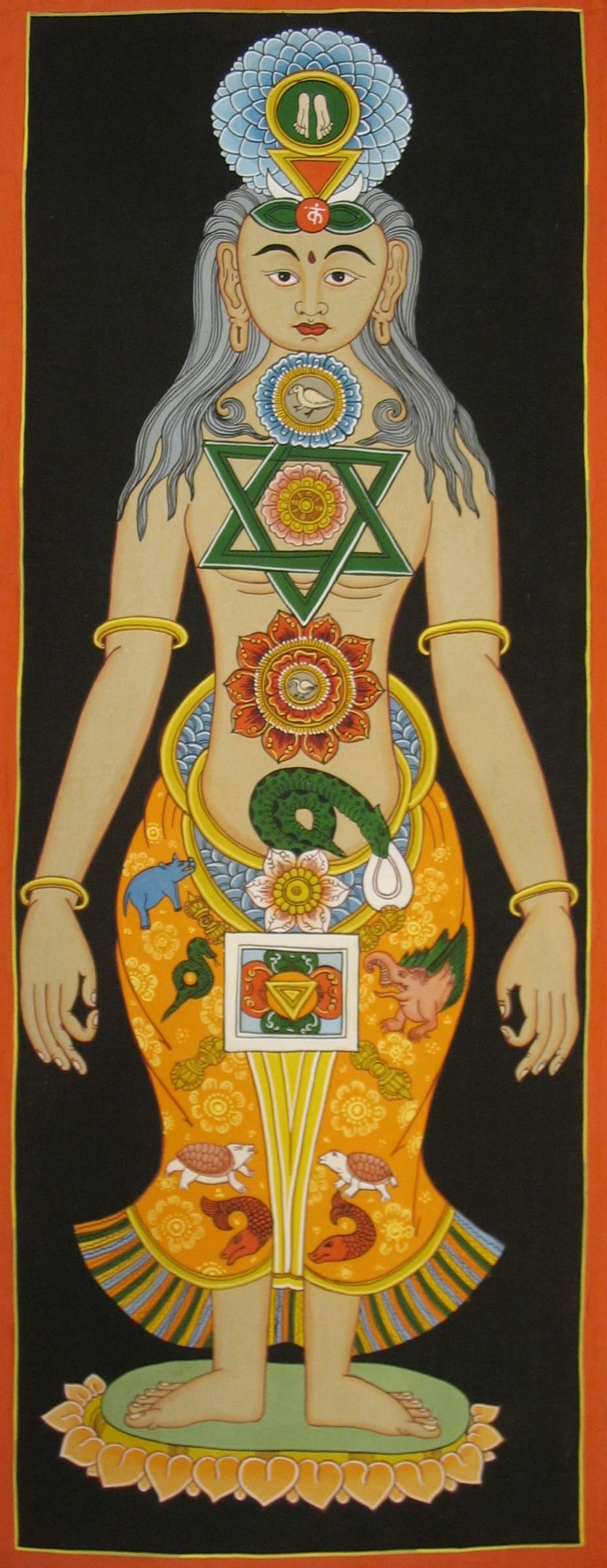 Tibetan Thangka <span Style=