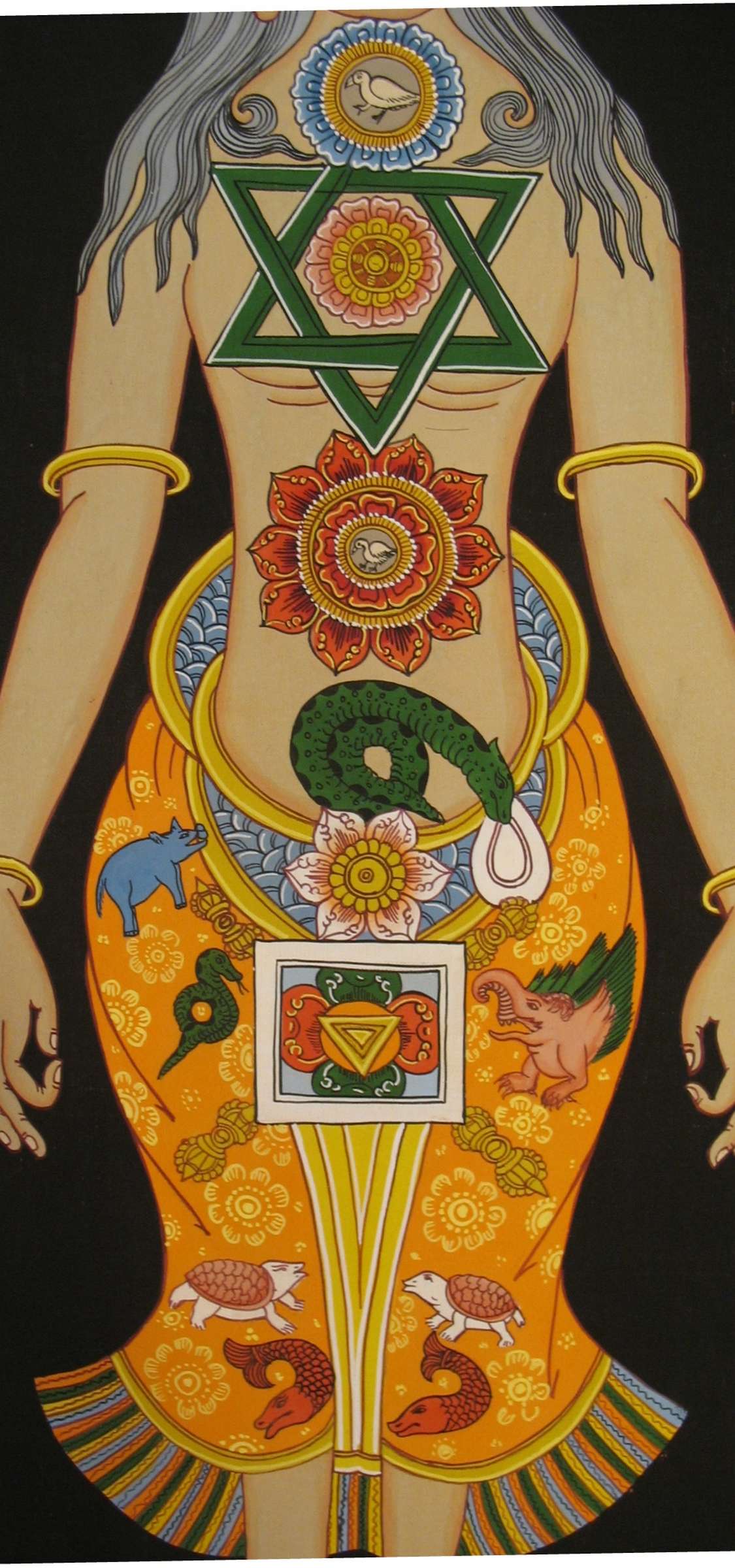Tibetan Thangka <span Style=