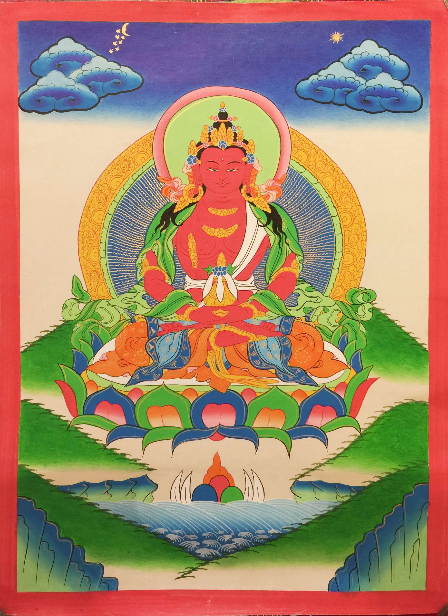 Tibetan Thangka <span Style=