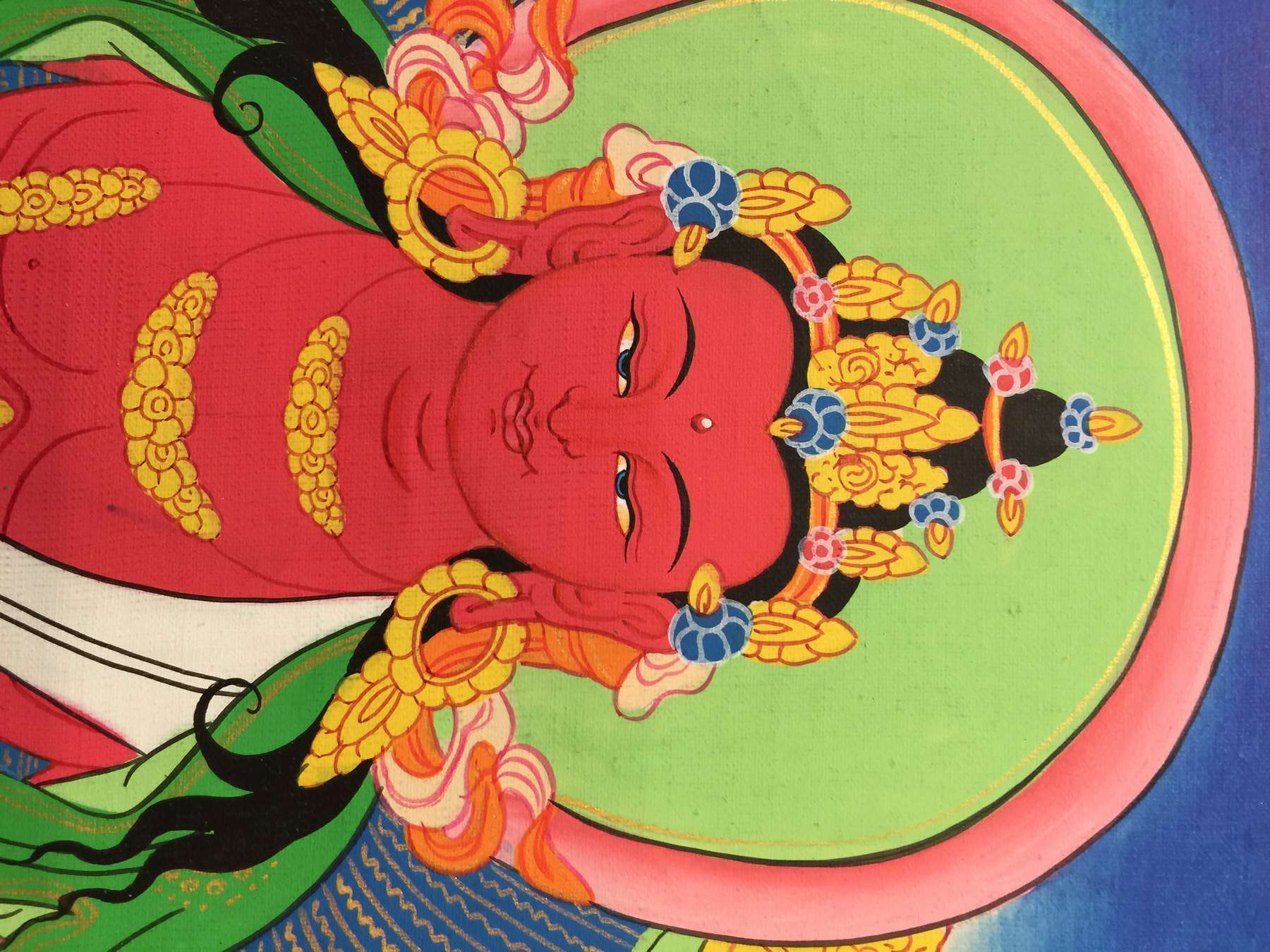 Tibetan Thangka Of Amitayus