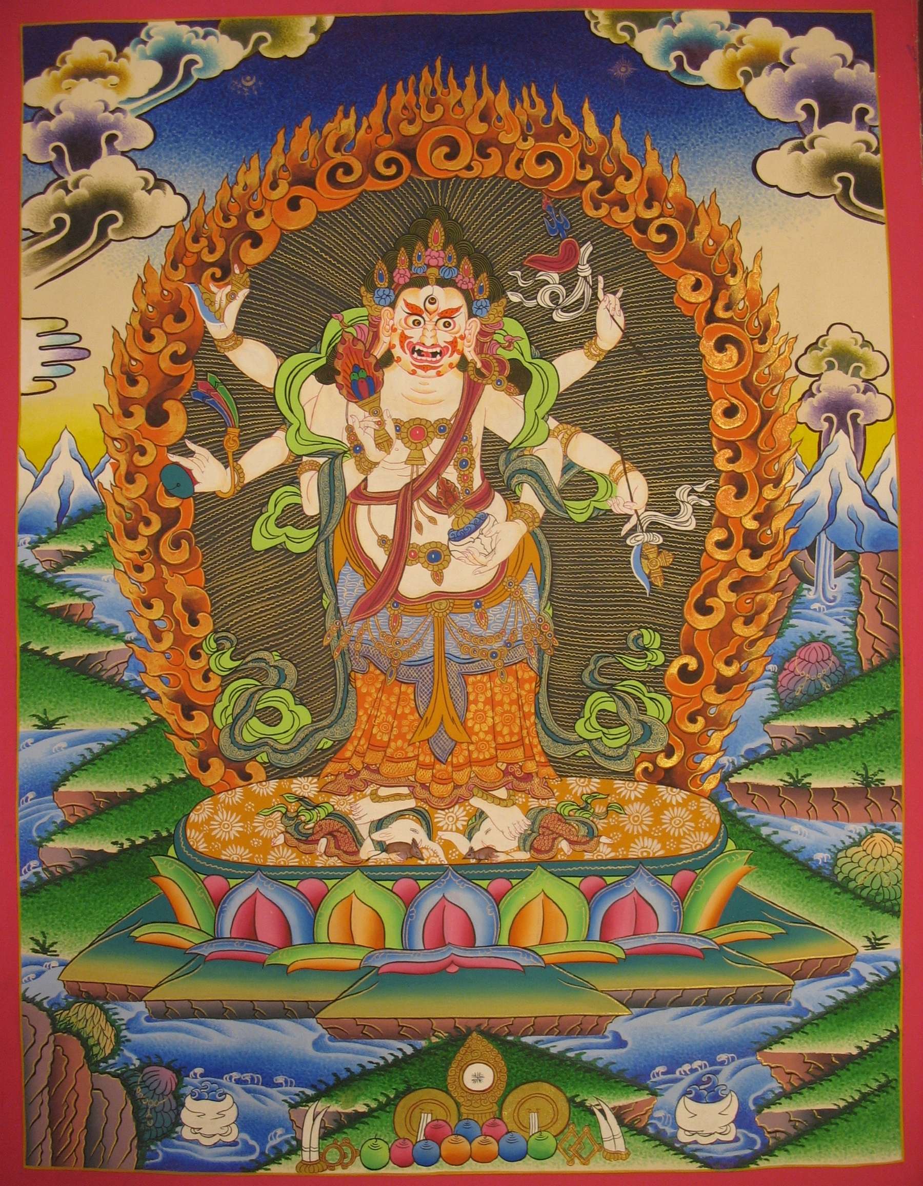 Tibetan Thangka <span Style=
