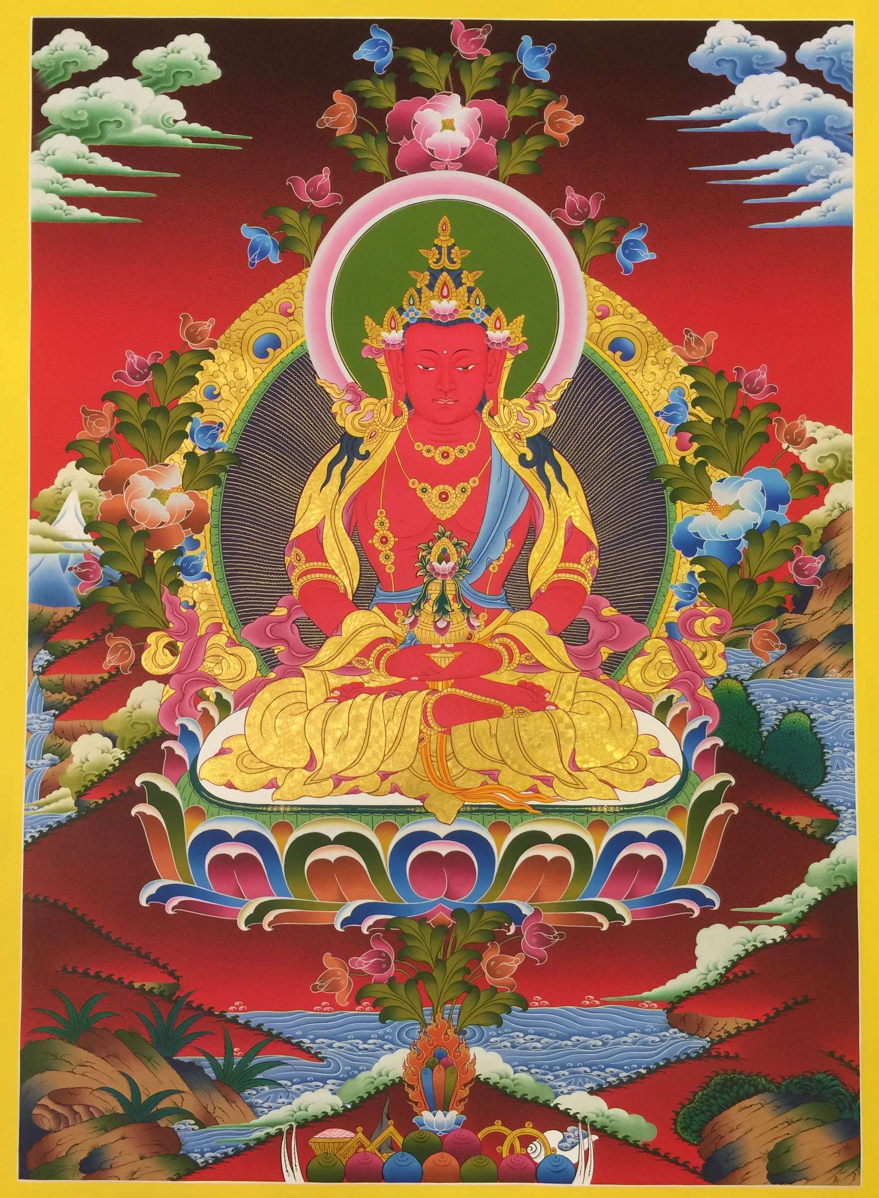 Tibetan Thangka <span Style=