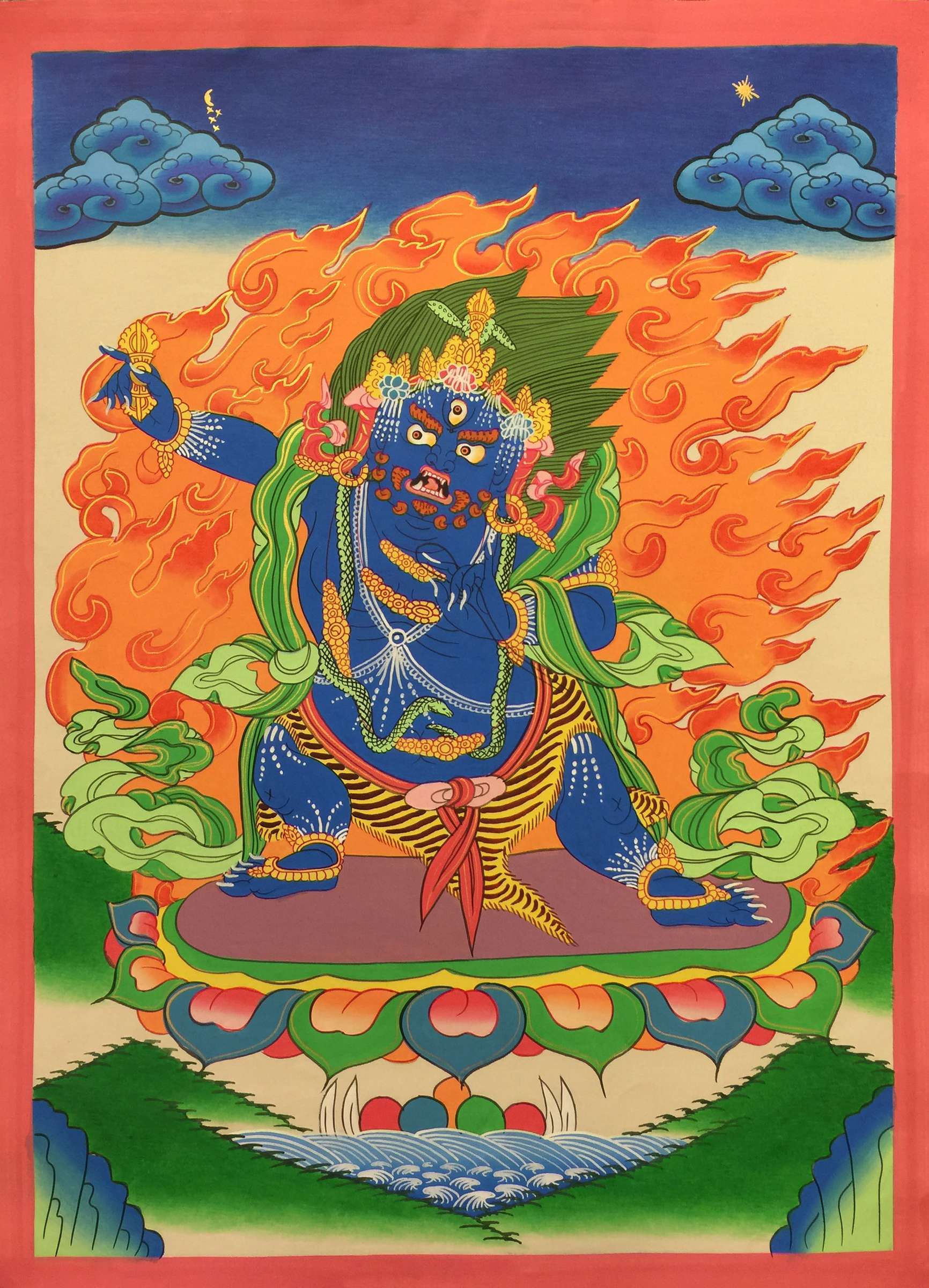Tibetan Thangka <span Style=