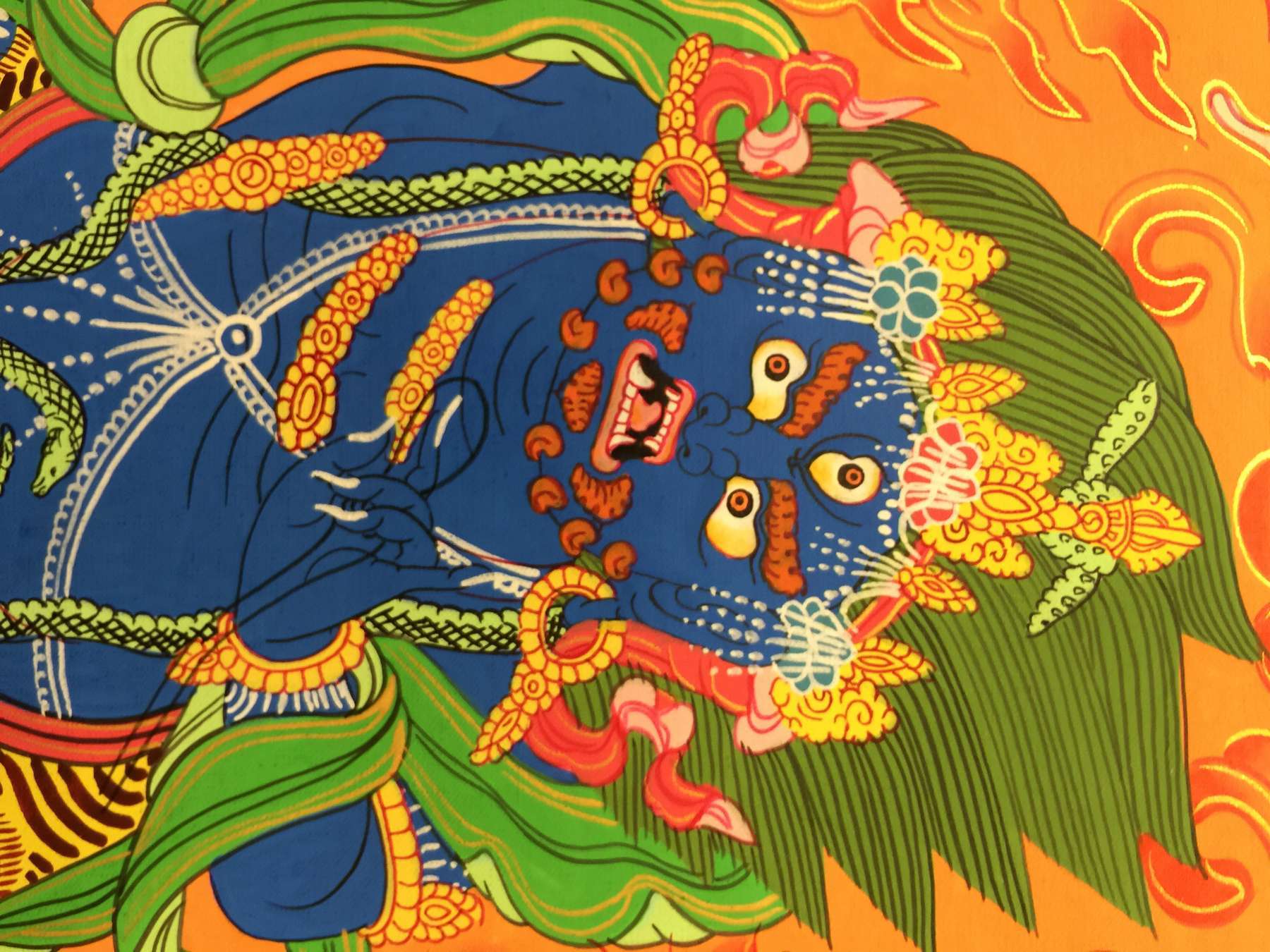 Tibetan Thangka <span Style=