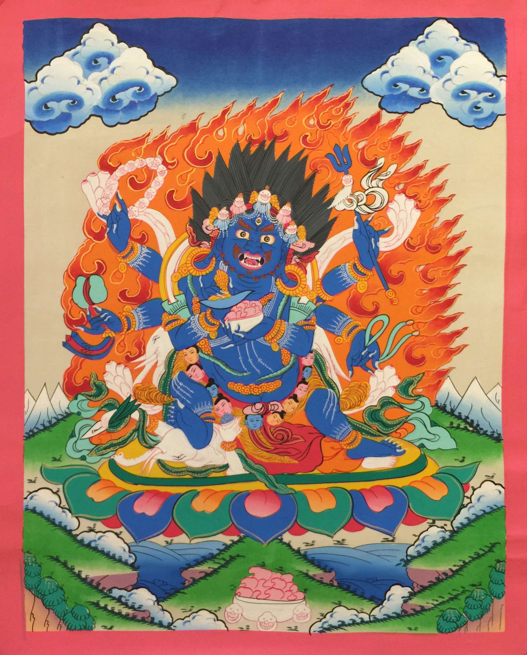 Tibetan Thangka <span Style=