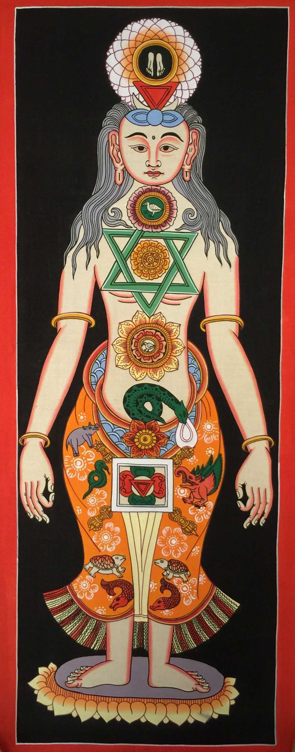 Tibetan Thangka <span Style=