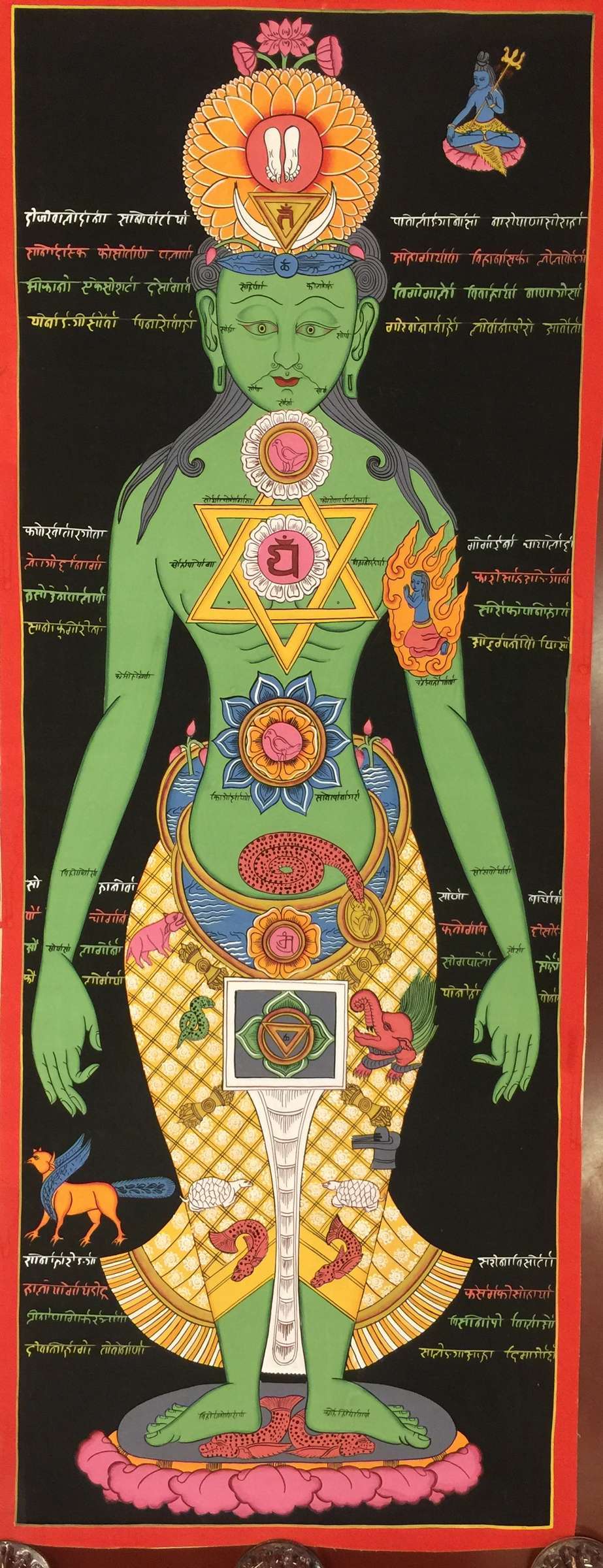 Tibetan Thangka <span Style=