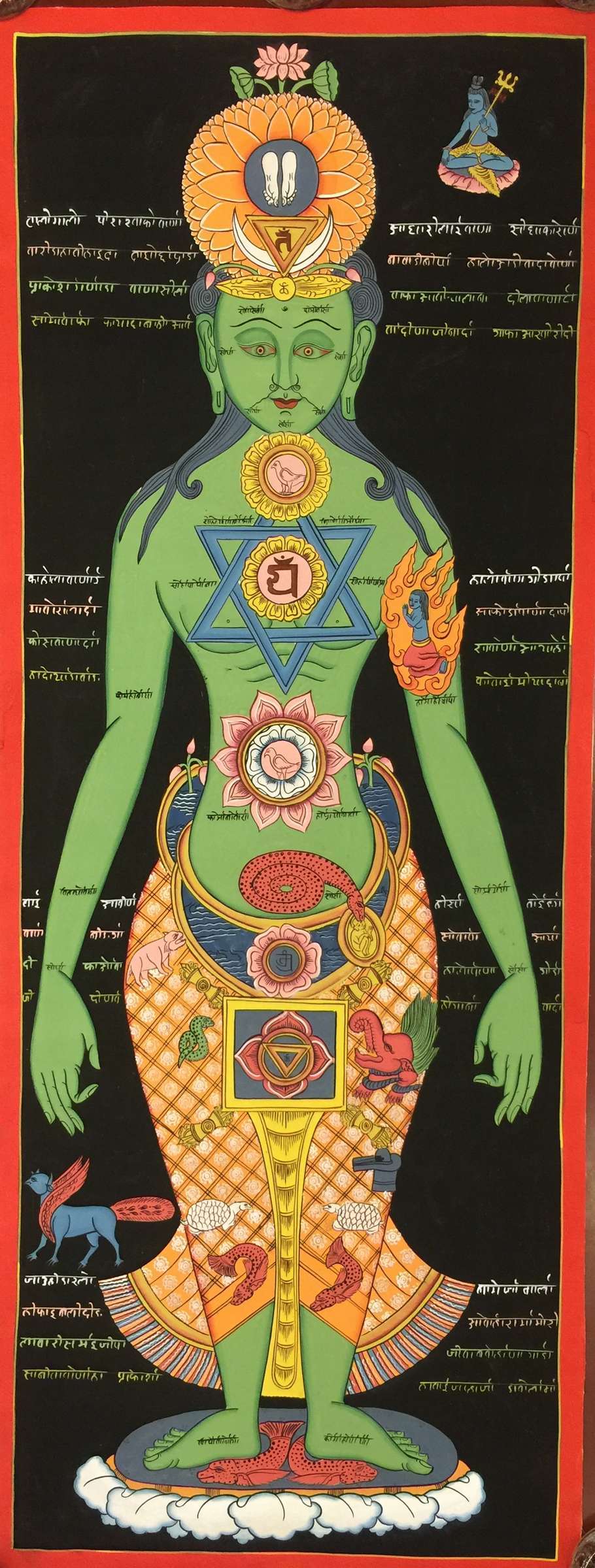 Tibetan Thangka <span Style=