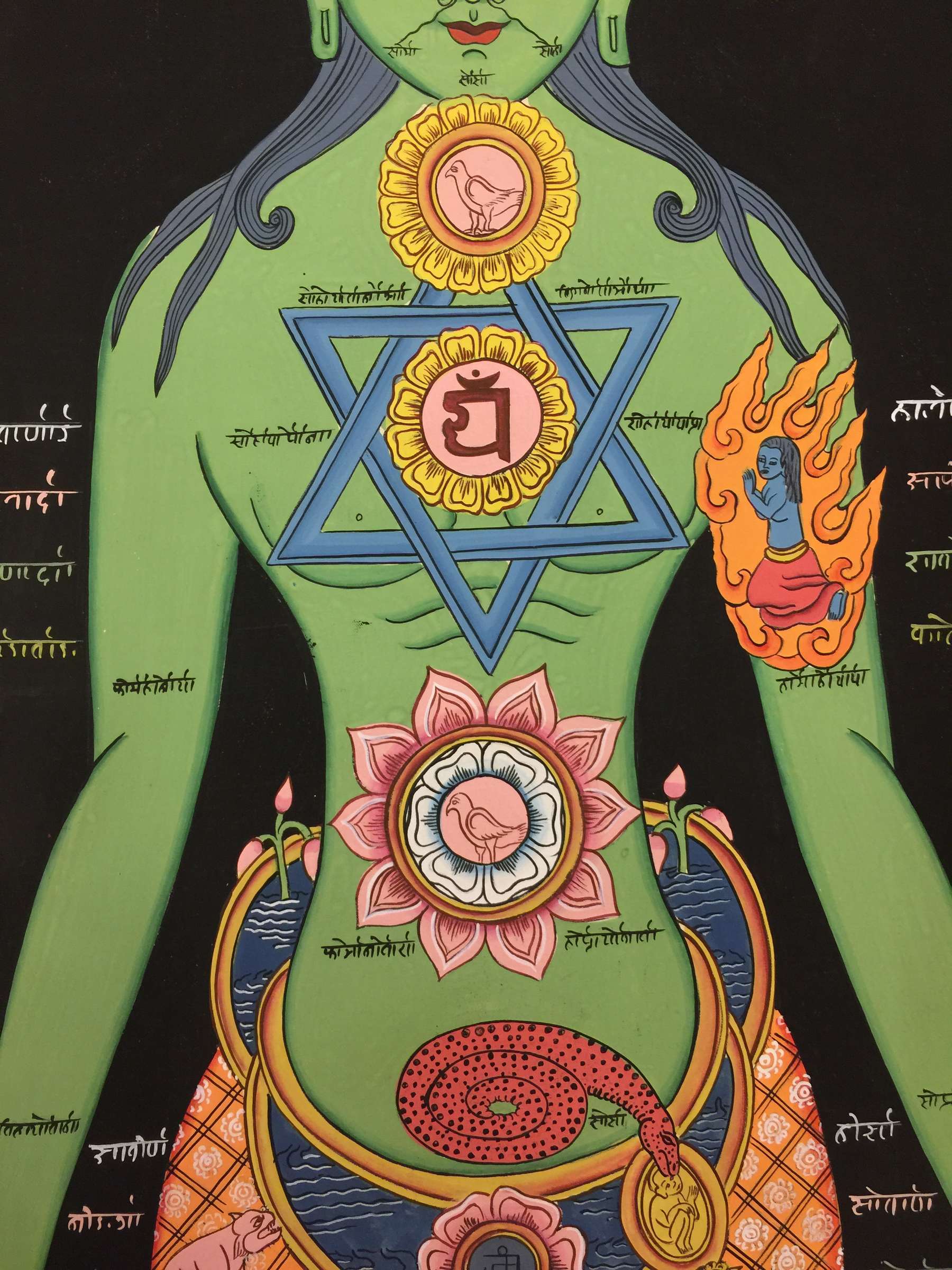 Tibetan Thangka <span Style=