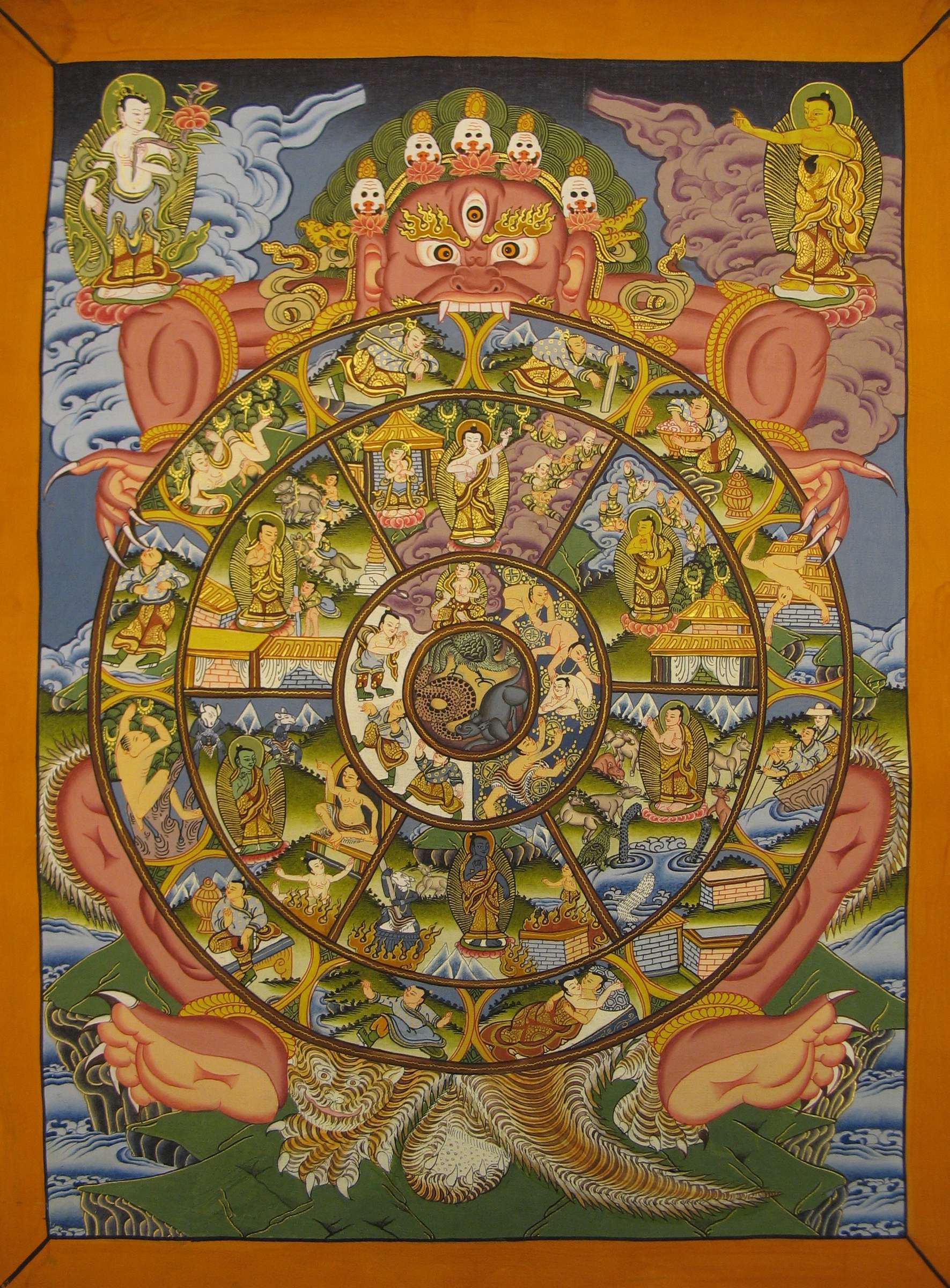 Tibetan Thangka <span Style=