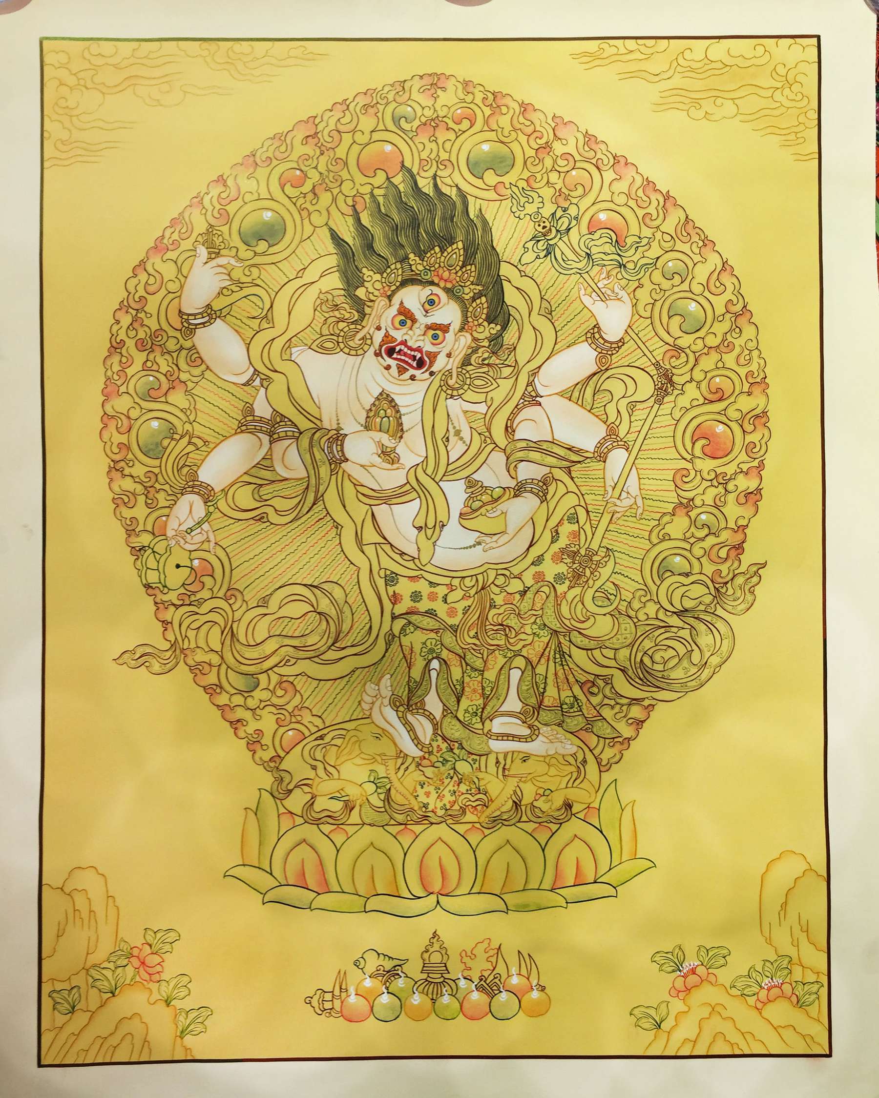 Tibetan Thangka <span Style=