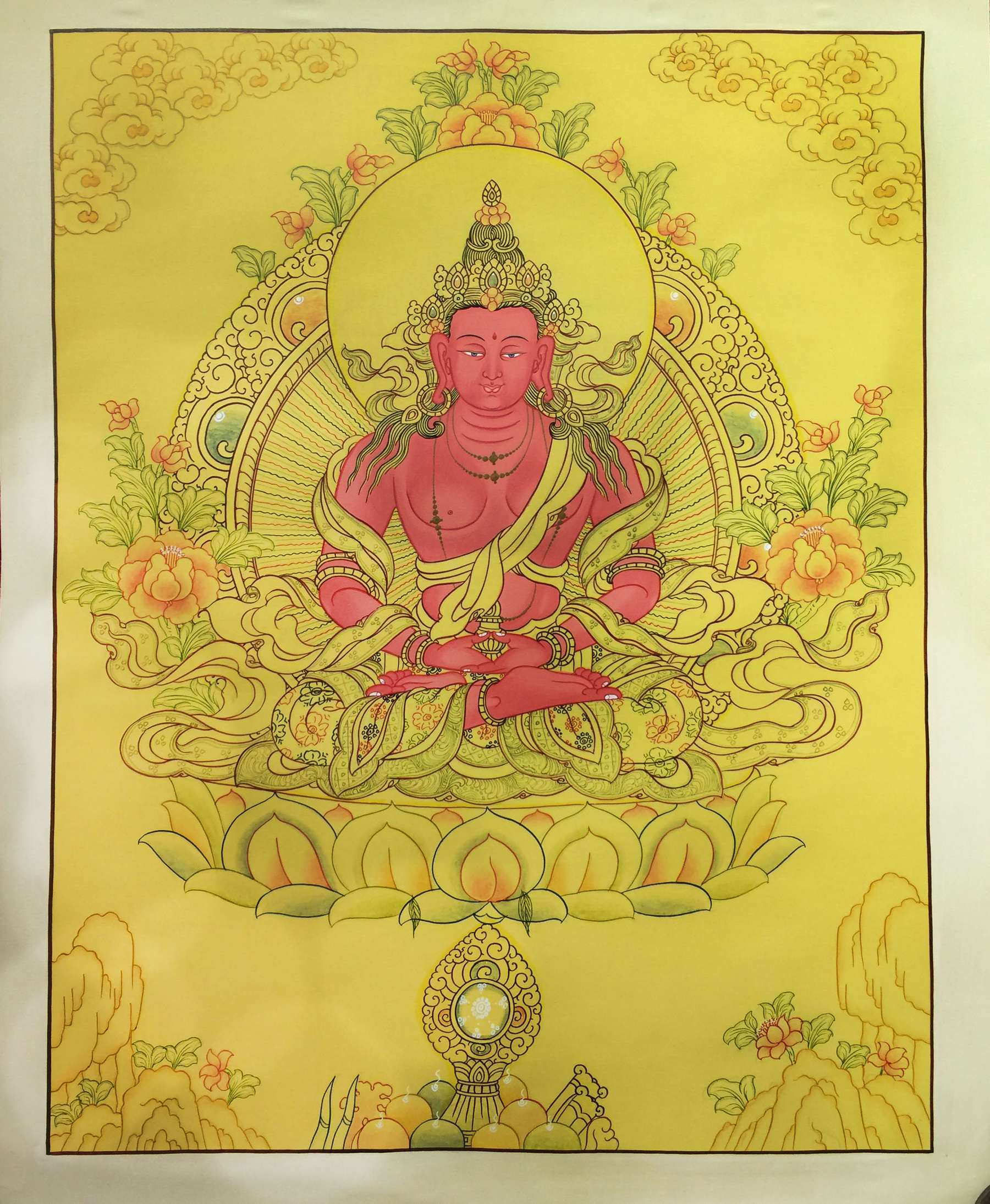Tibetan Thangka <span Style=