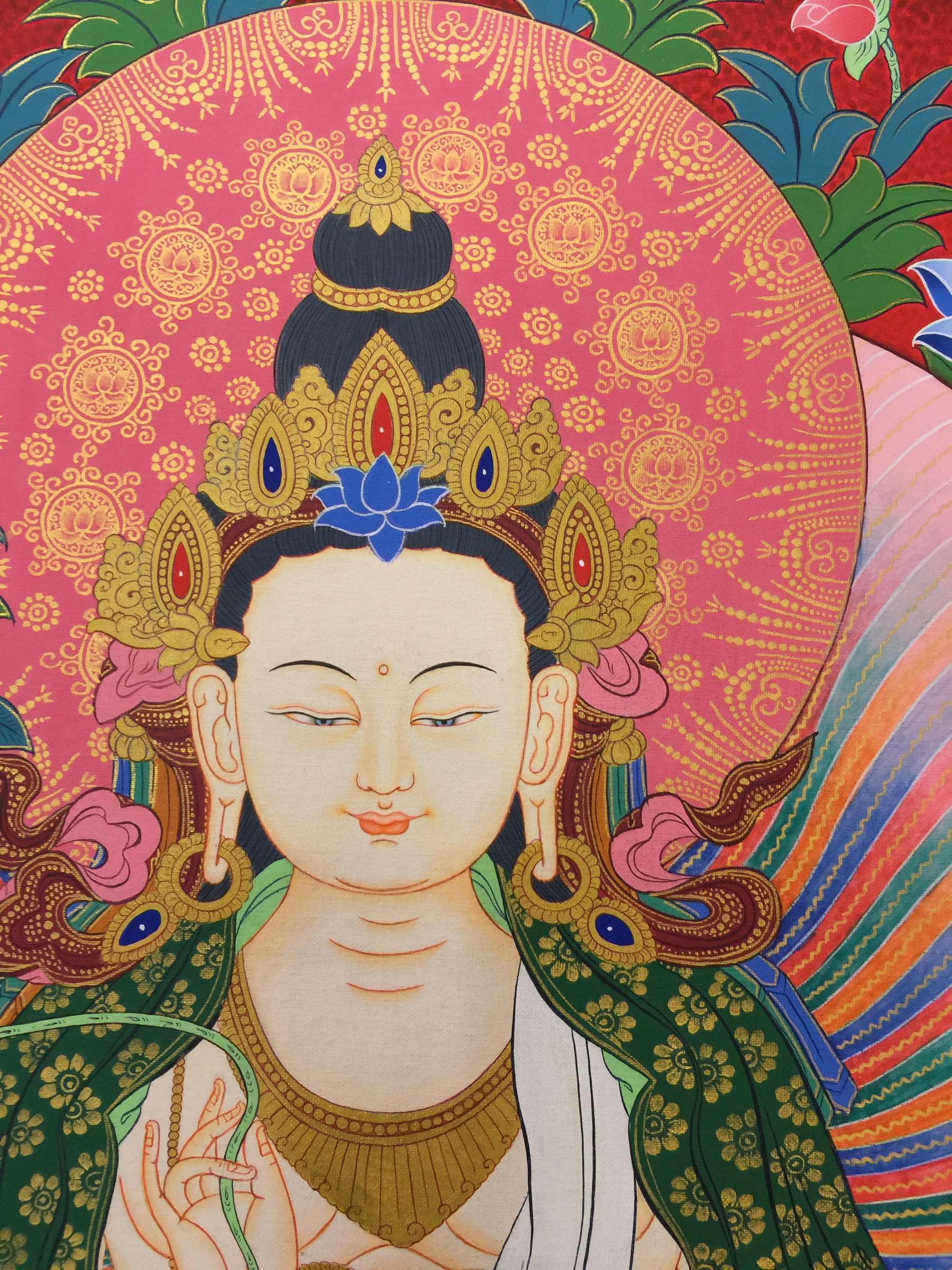Tibetan Thangka <span Style=