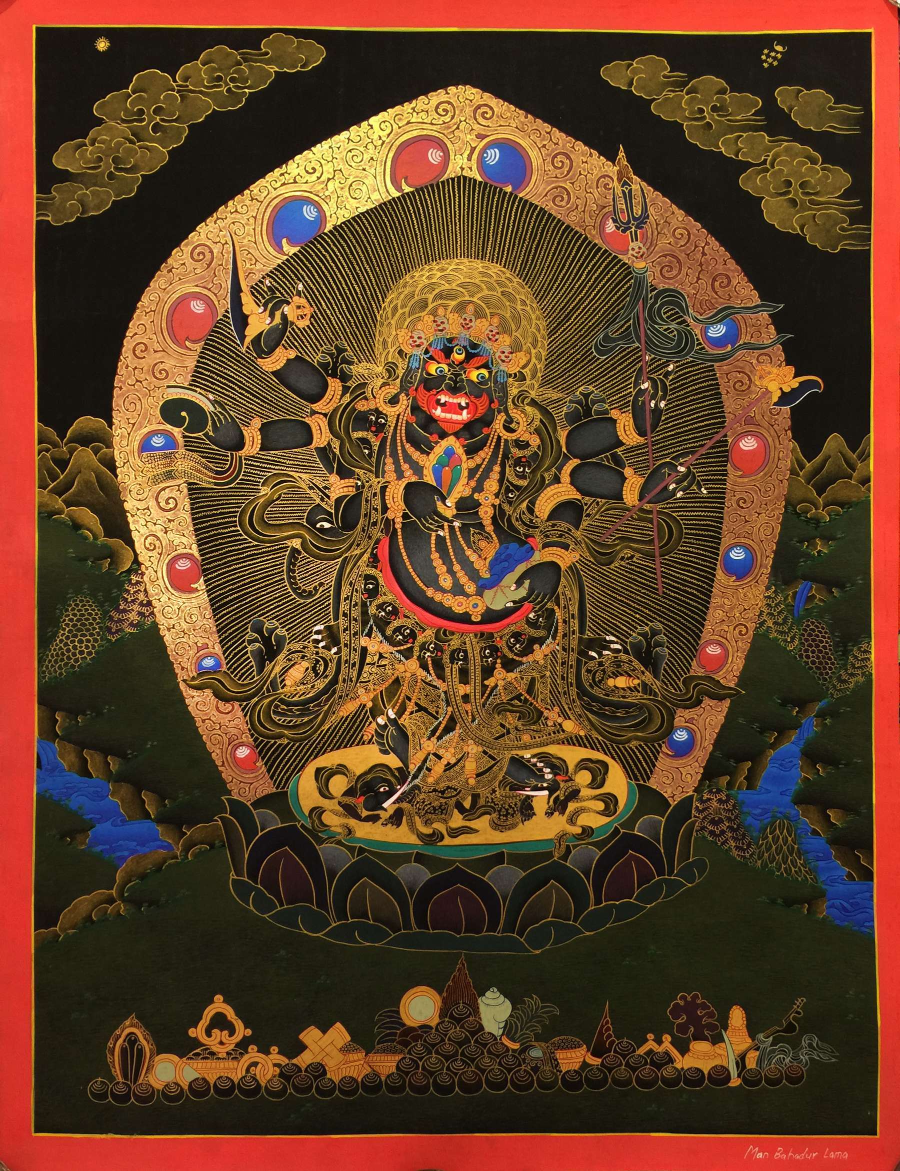 Tibetan Thangka <span Style=