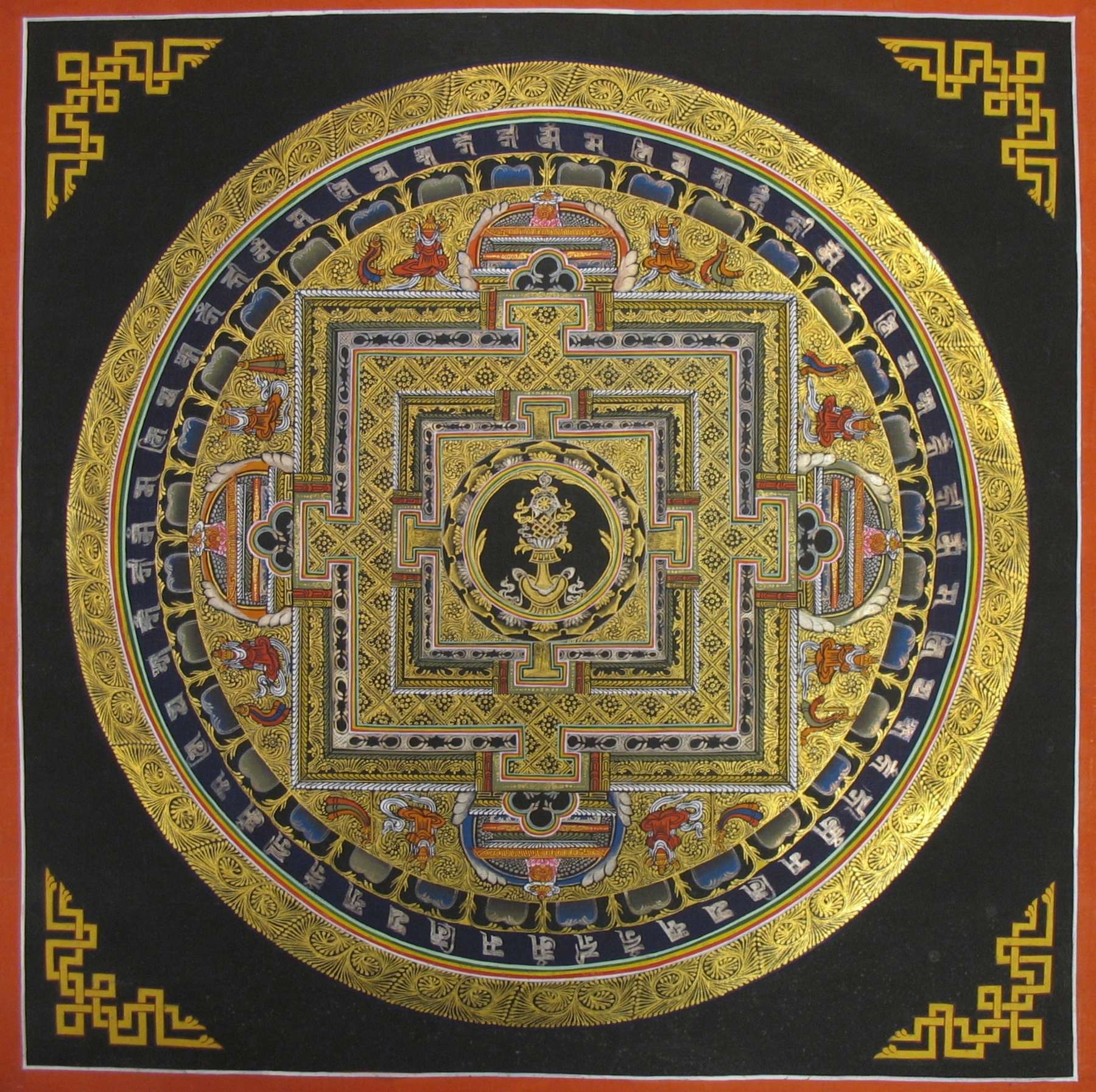 Tibetan Thangka <span Style=