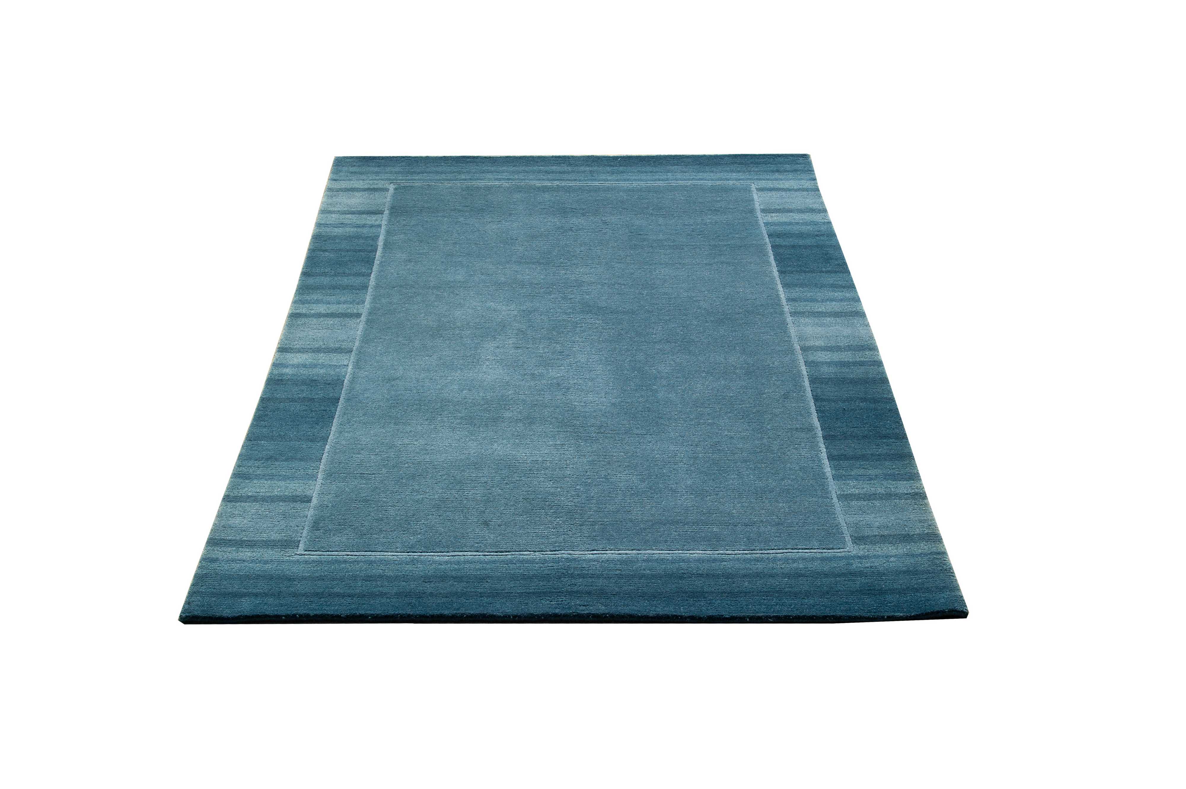 Nepali Handmade Woolen Bordered Carpet, 60 Knots