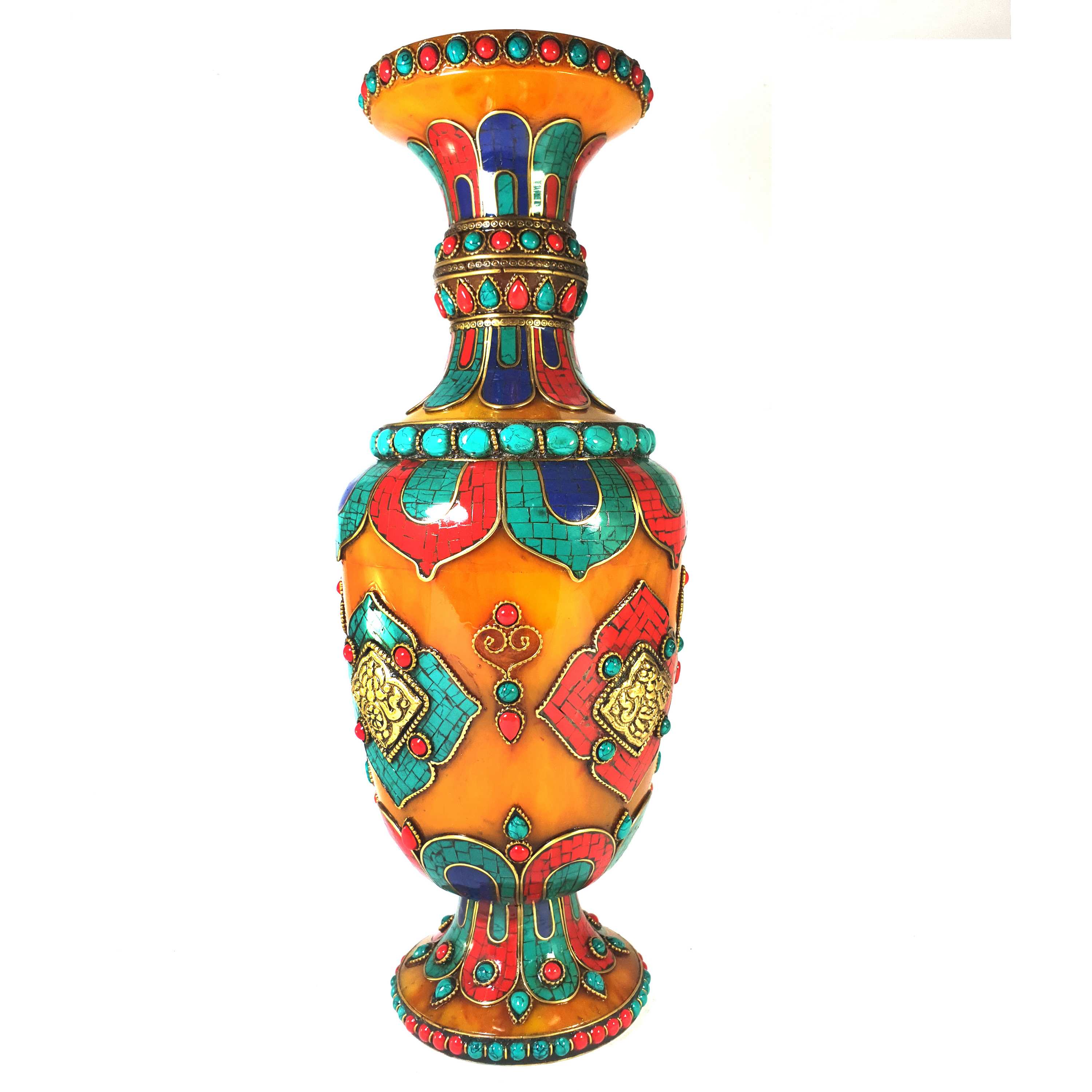 Imitation Amber Flower Vase <span Style=